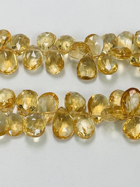 Citrine Pear Faceted