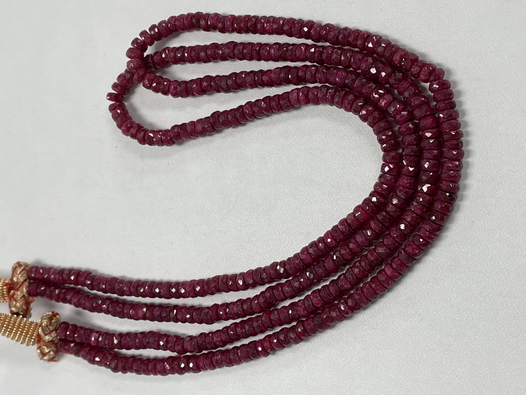 Ruby Rondelle Faceted