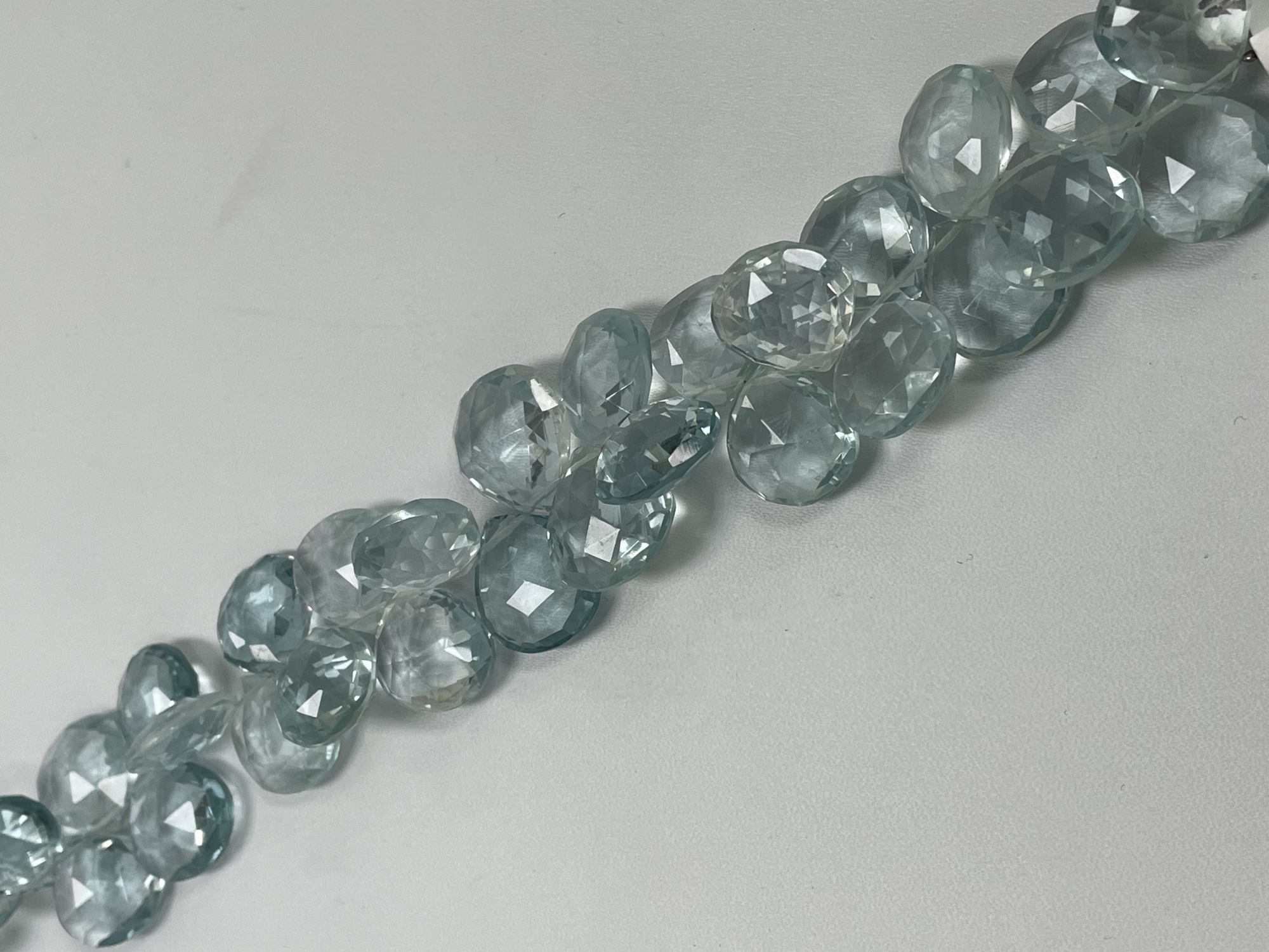 Aquamarine Hydro Quartz Heart Faceted