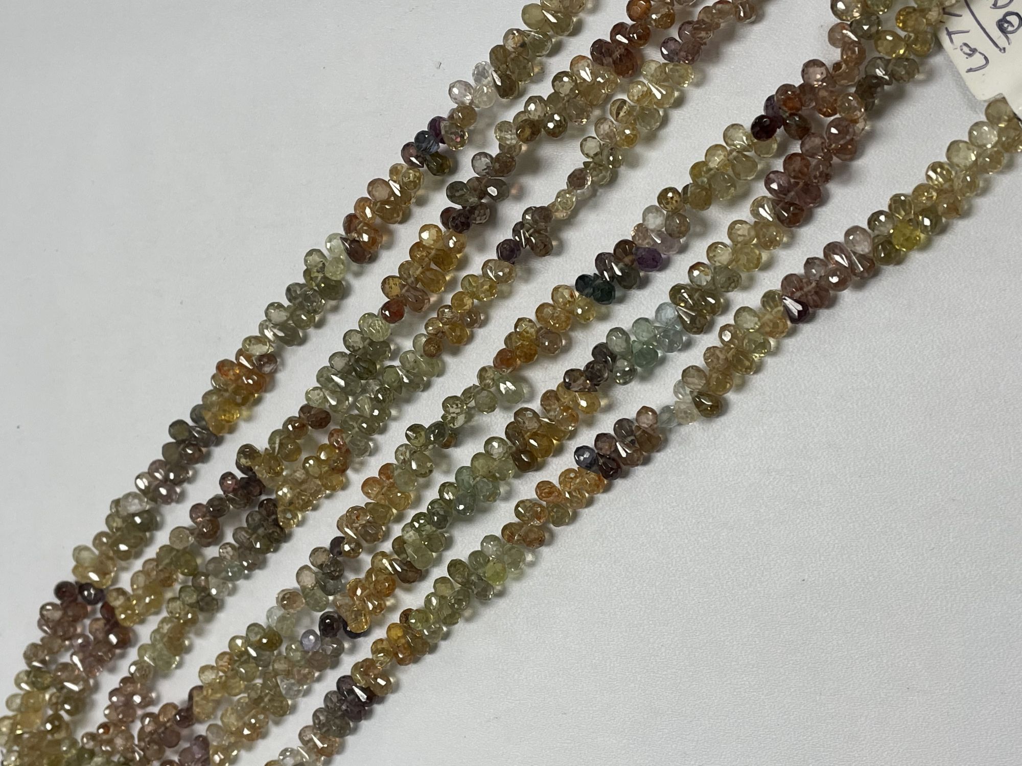 Multi Zircon Drop Faceted