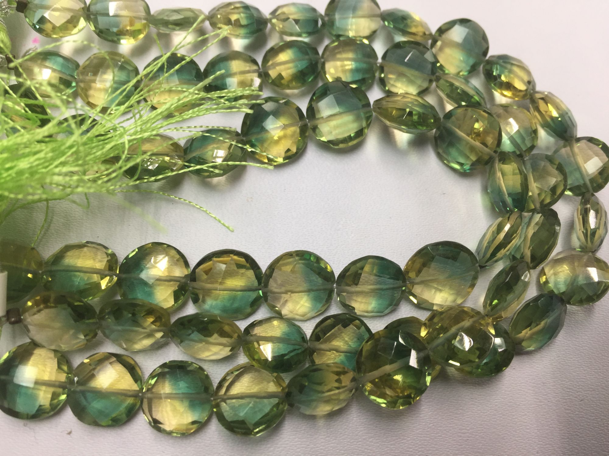 Bio Lemon Hydro Quartz Coins Checker Board Cut