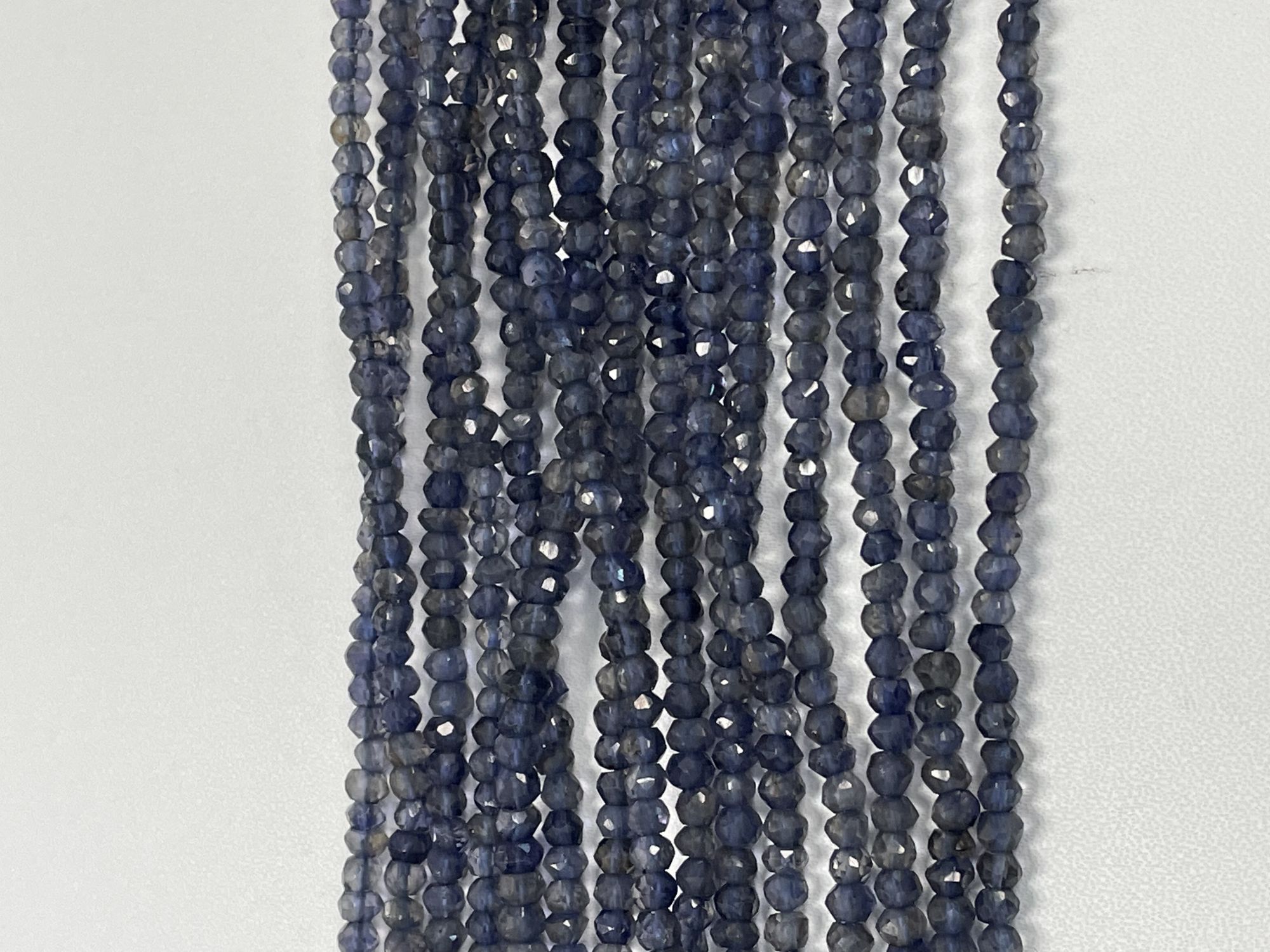 Iolite Rondelle Faceted
