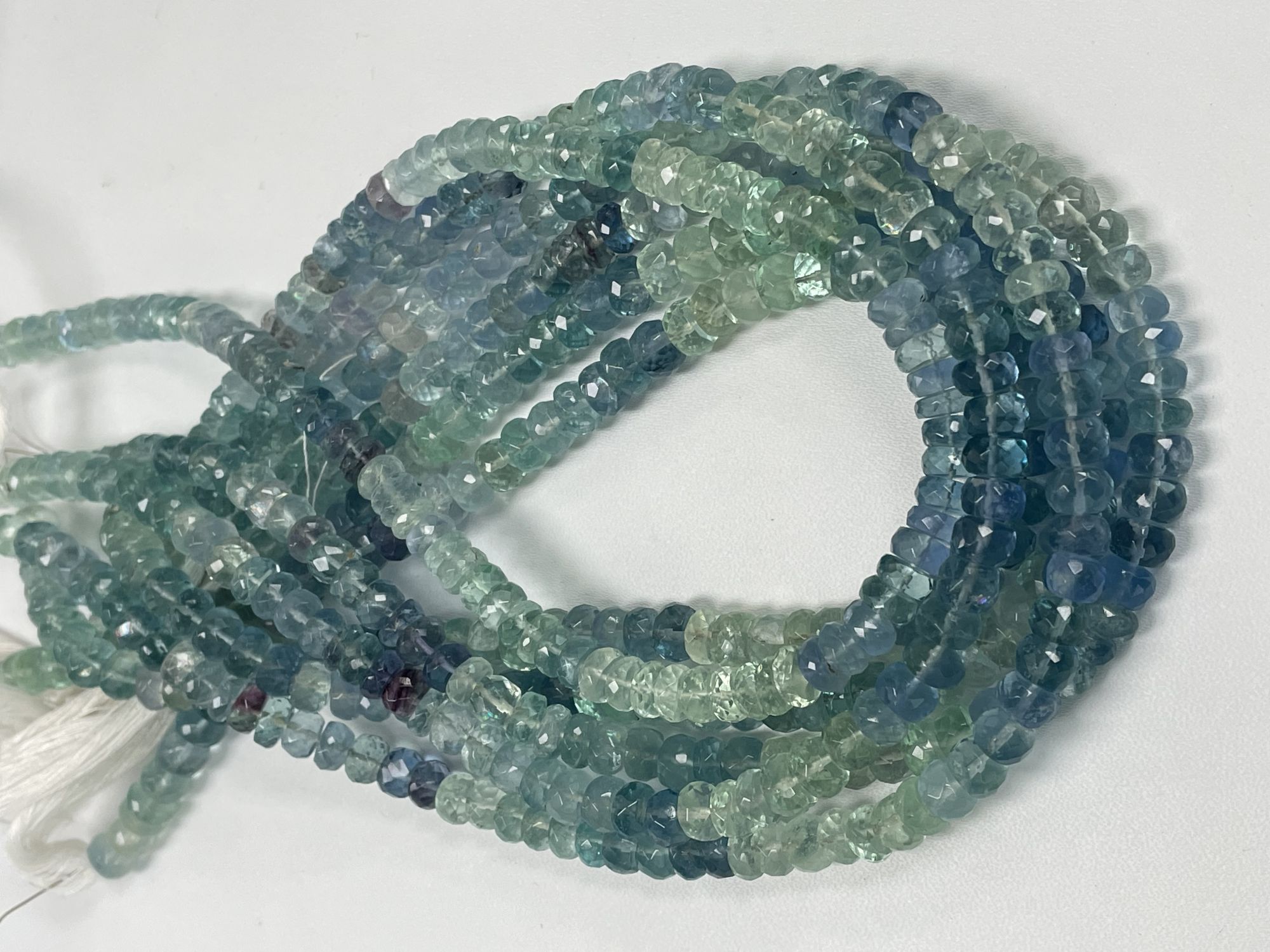 Fluorite Rondelle Faceted