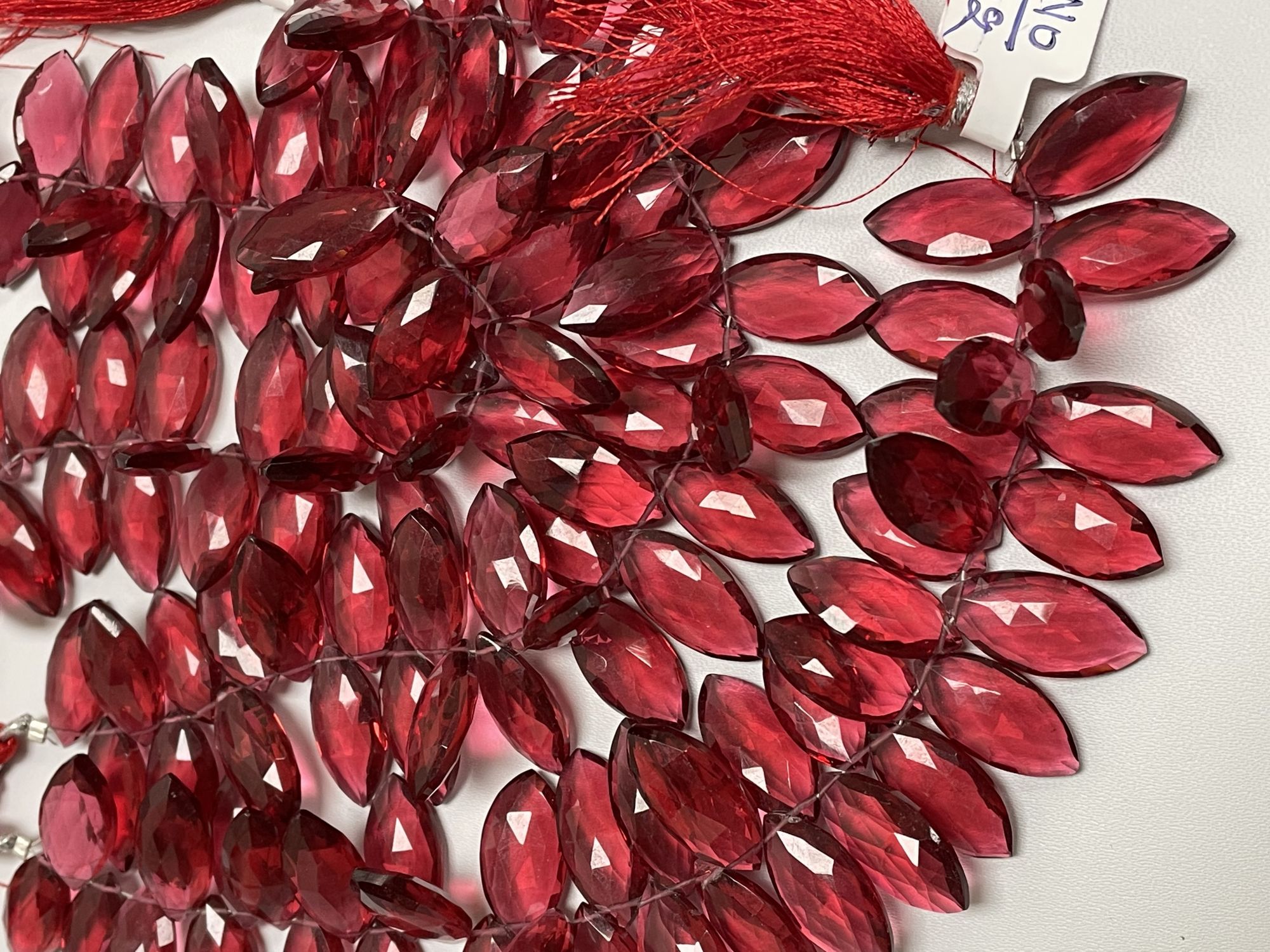 Rubilite Hydro Quartz Marquise Faceted