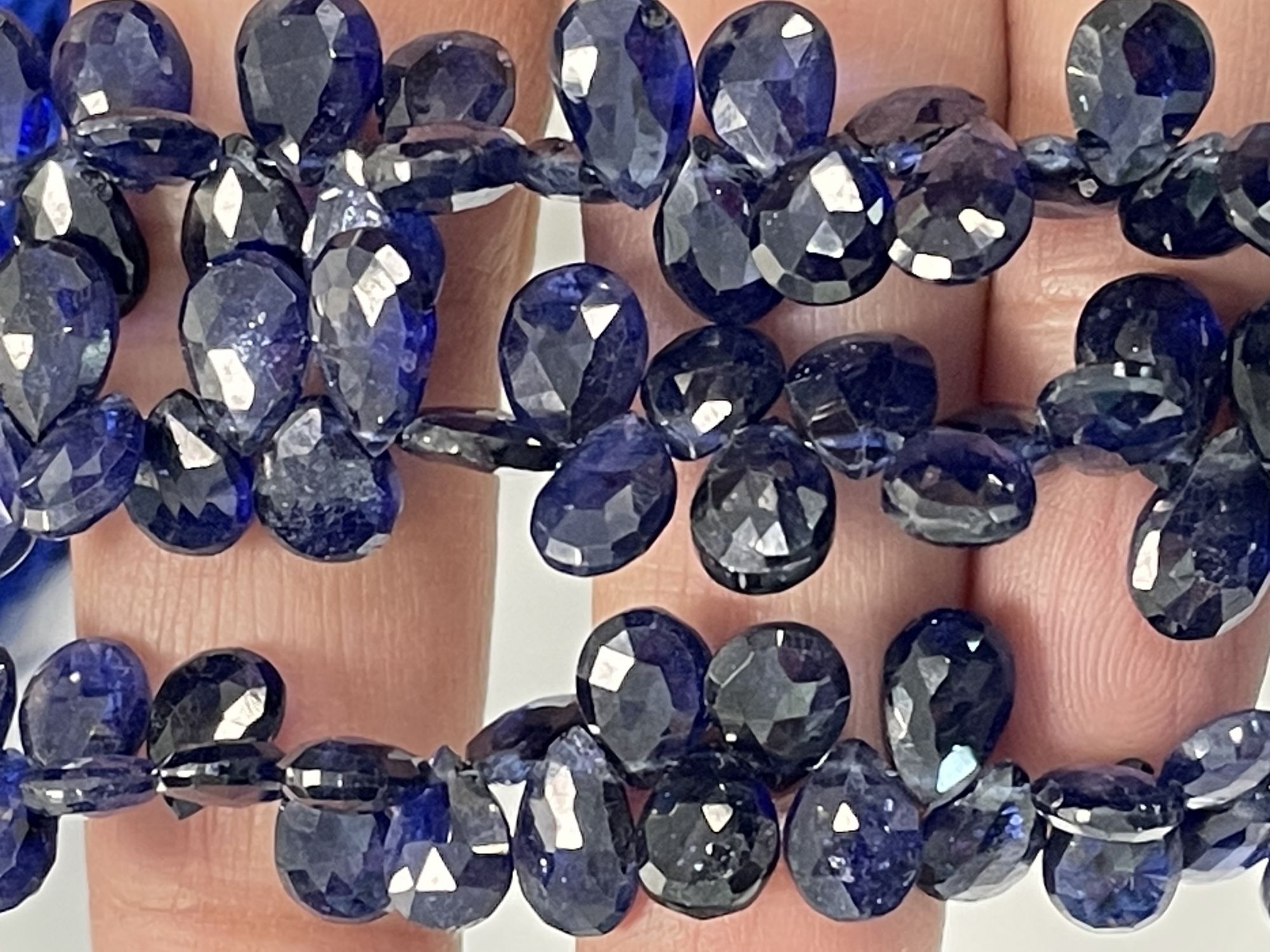 Blue Sapphire Pear Faceted