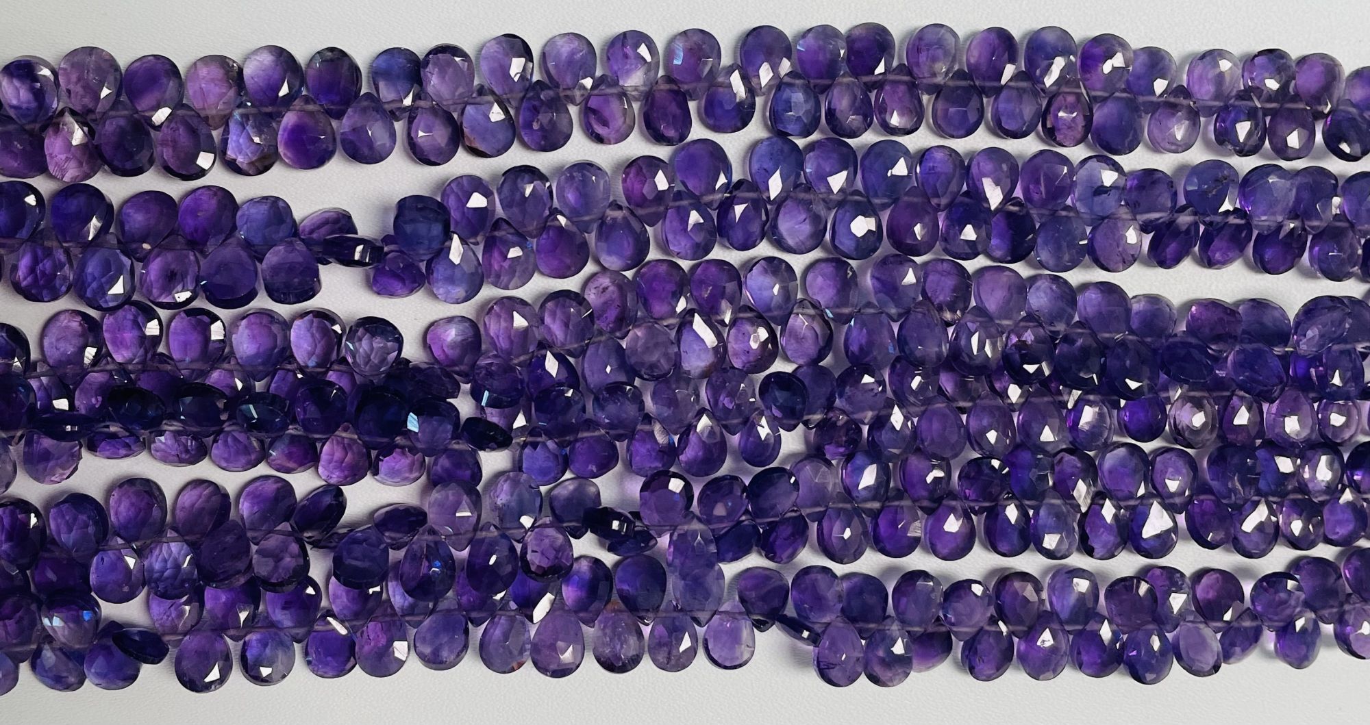 Purple Amethyst Pear Faceted