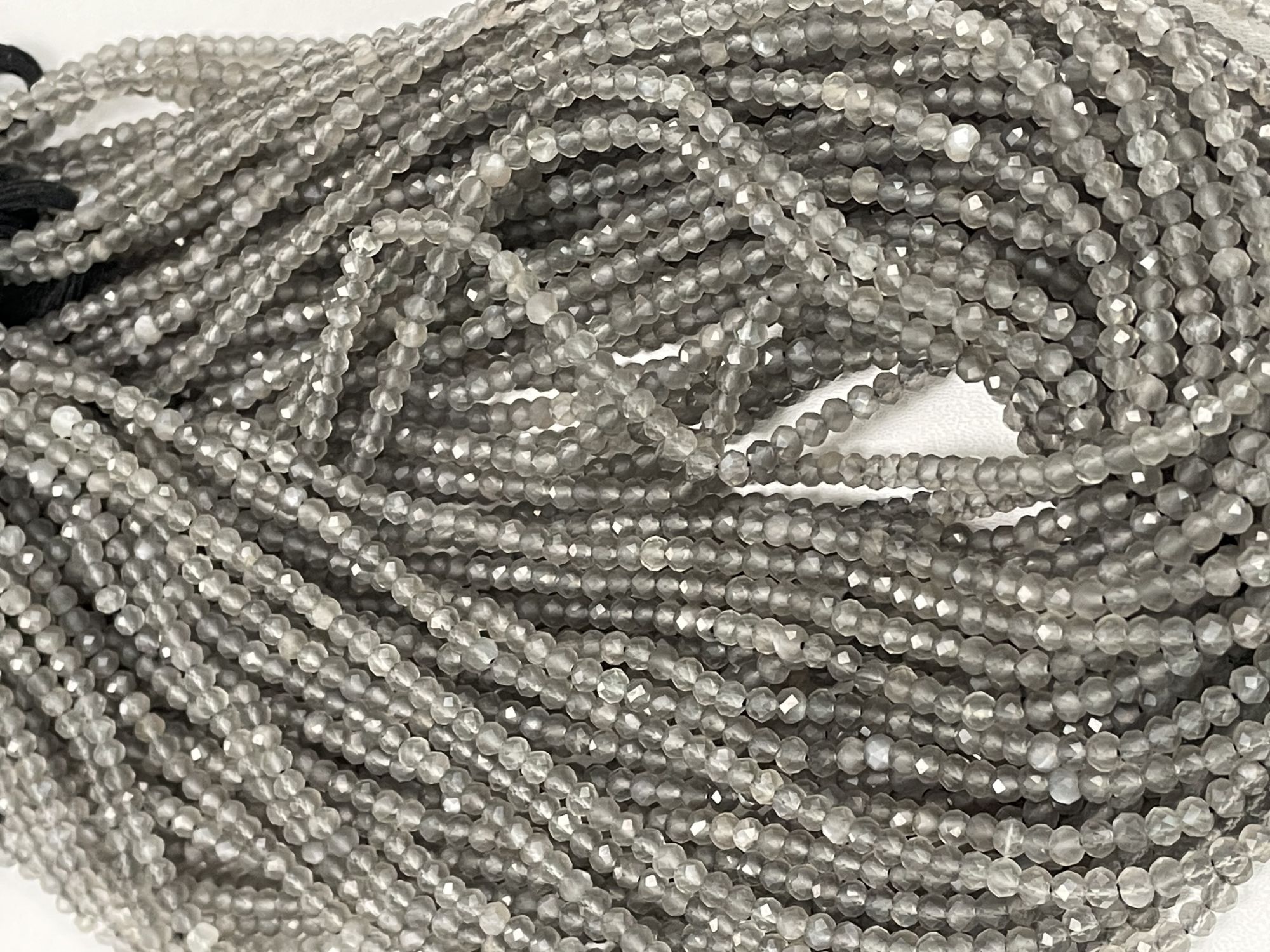 Moonstone Rondelle Faceted