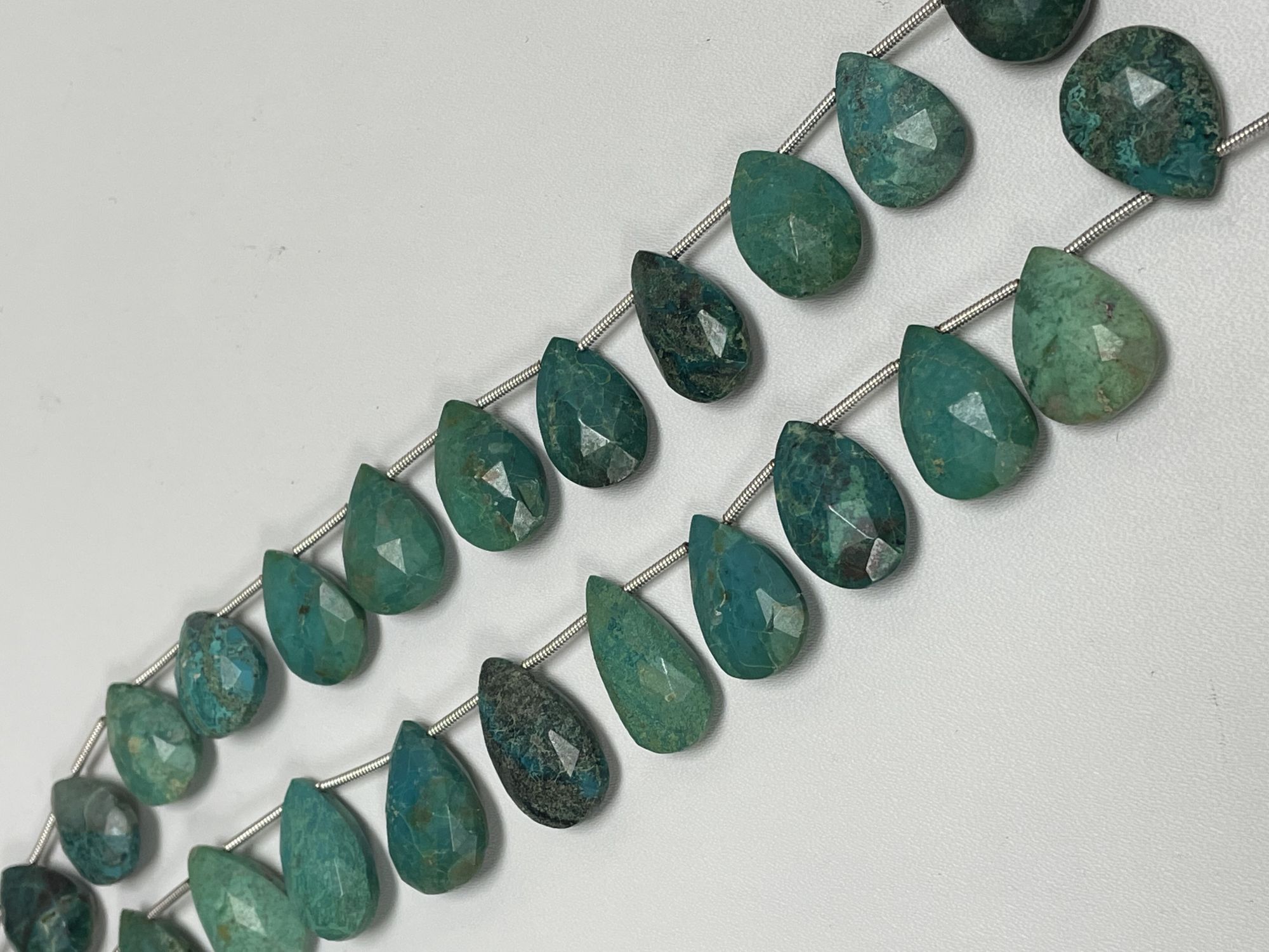 Chrysocolla Pear Faceted