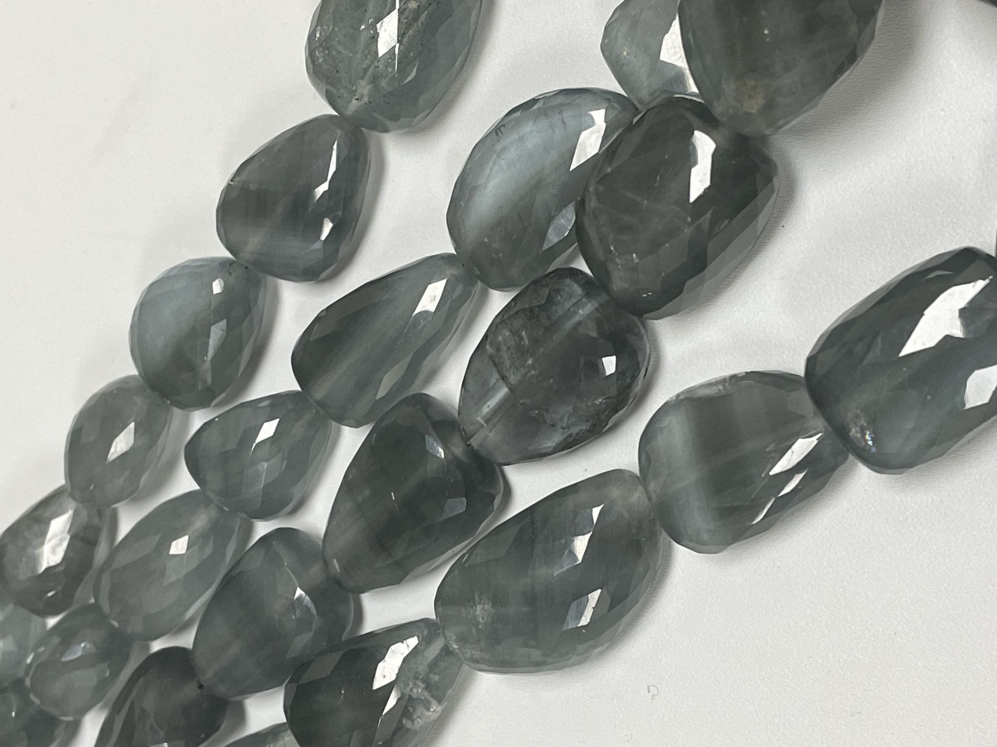 Milky Aquamarine Nugget Faceted