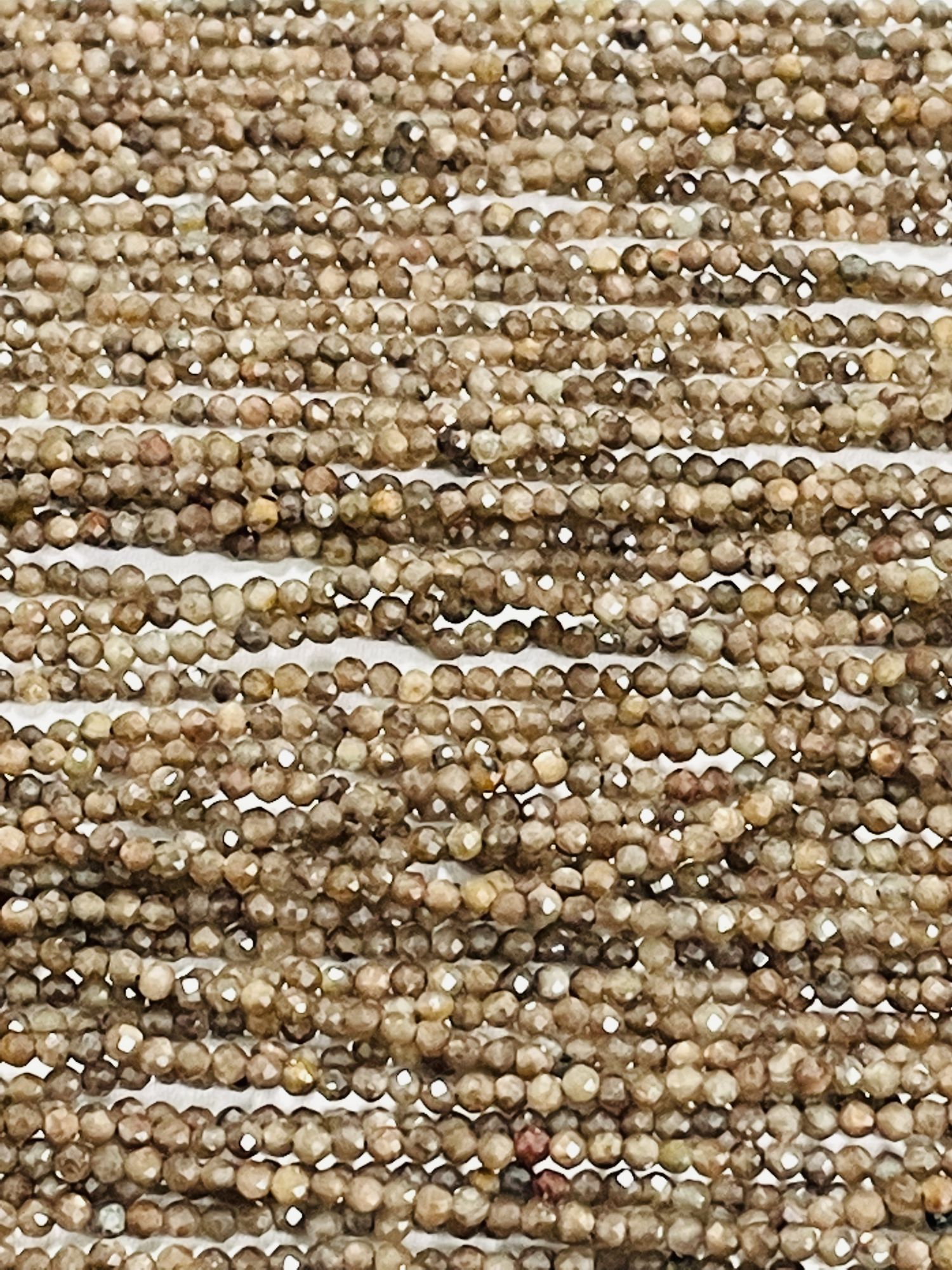 Dark Brown Sapphire Rondelle Faceted