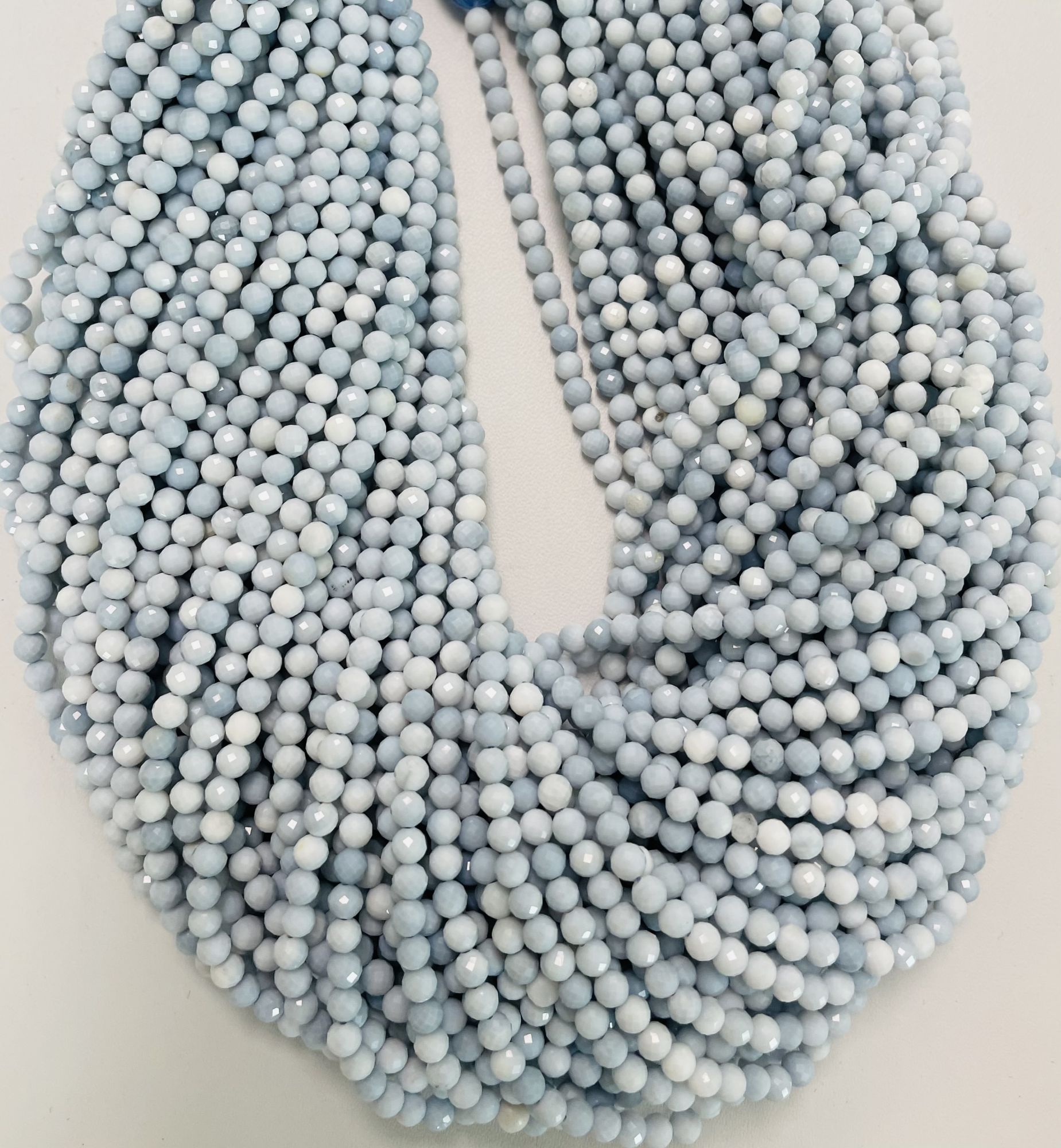 Opal Rondelle Faceted