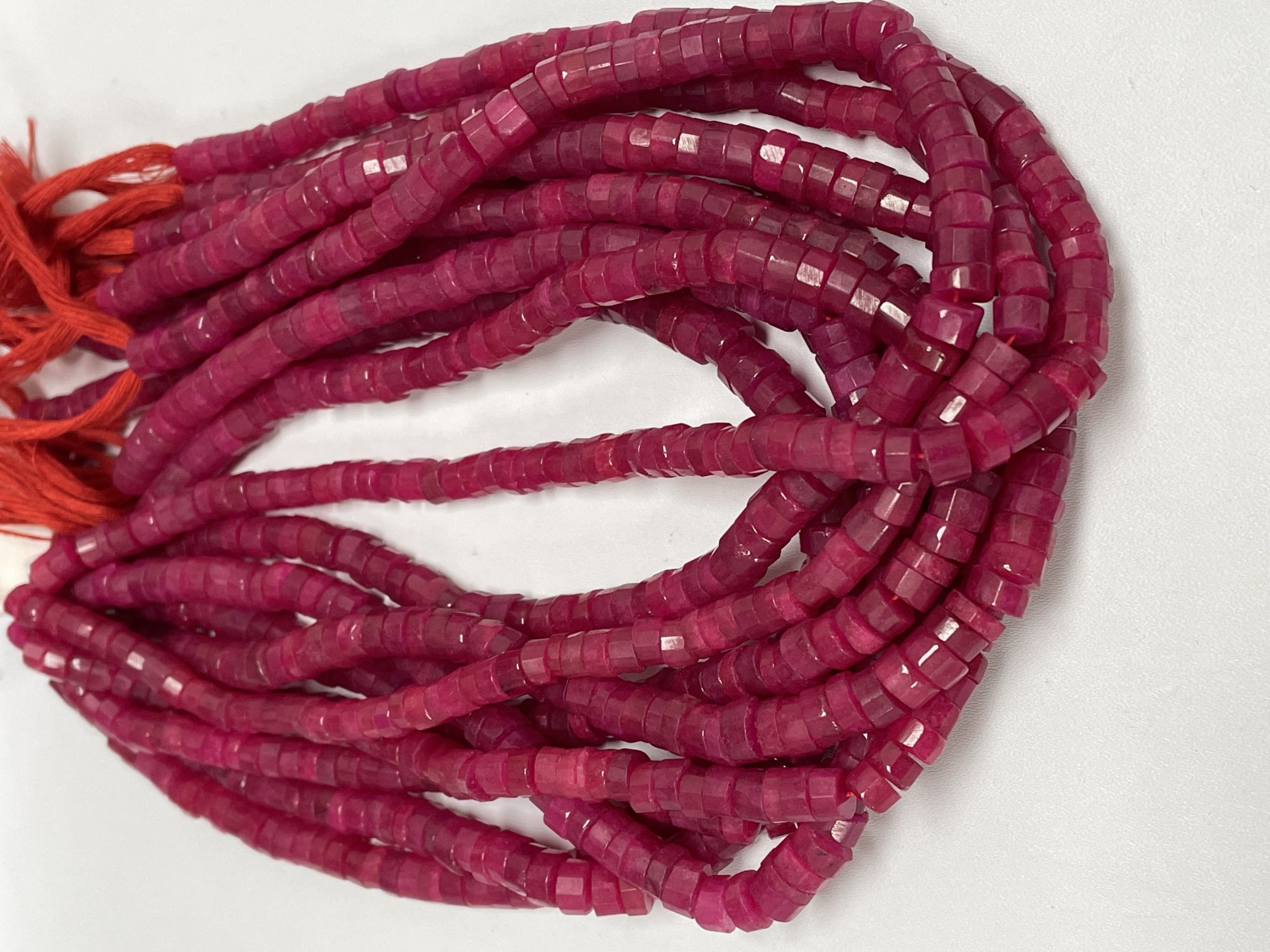 Pink Chalcedony Tire Faceted