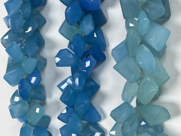 Blue Chalcedony Funky Cut Faceted