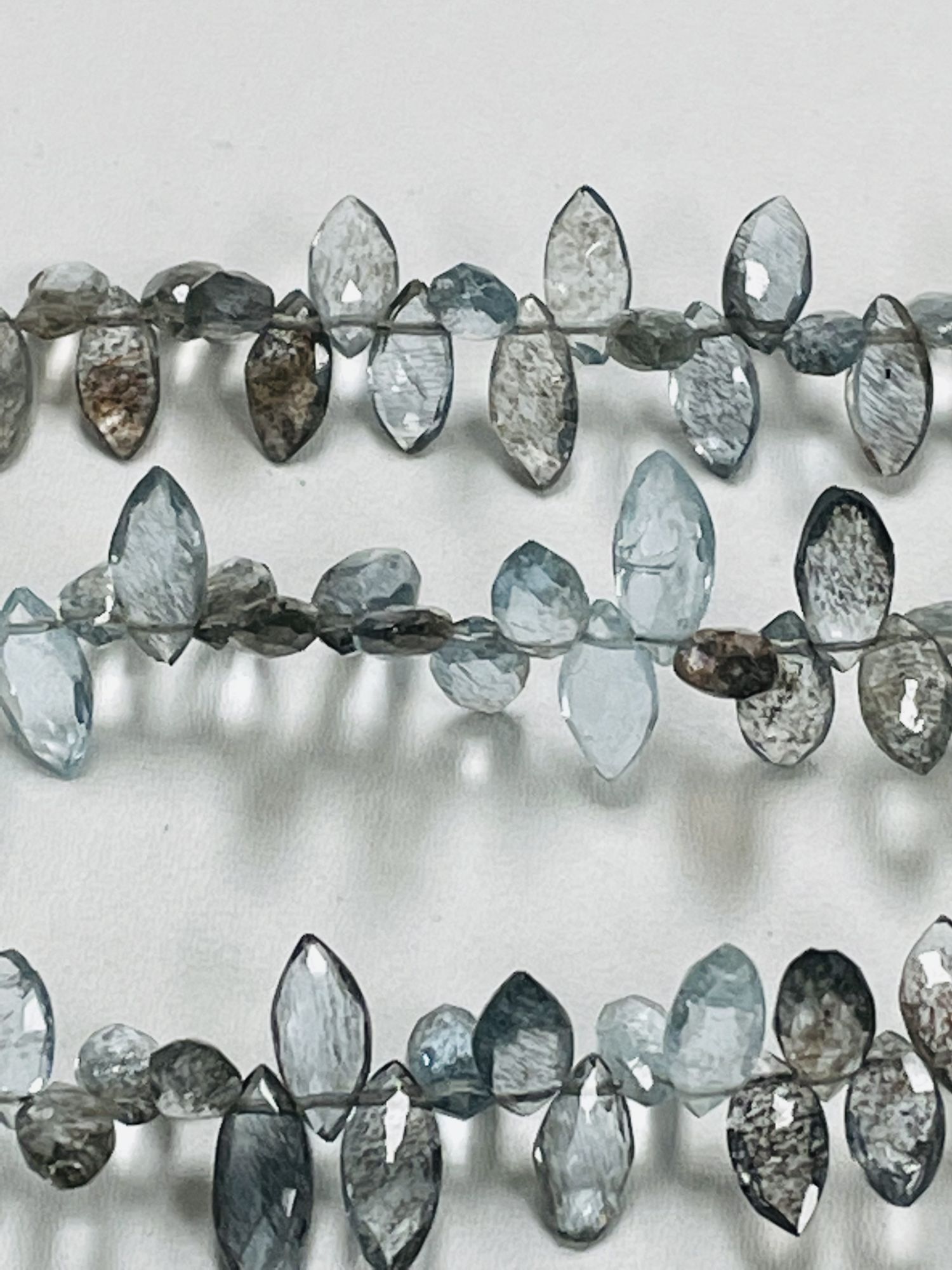 Copper Aquamarine Marquise Faceted