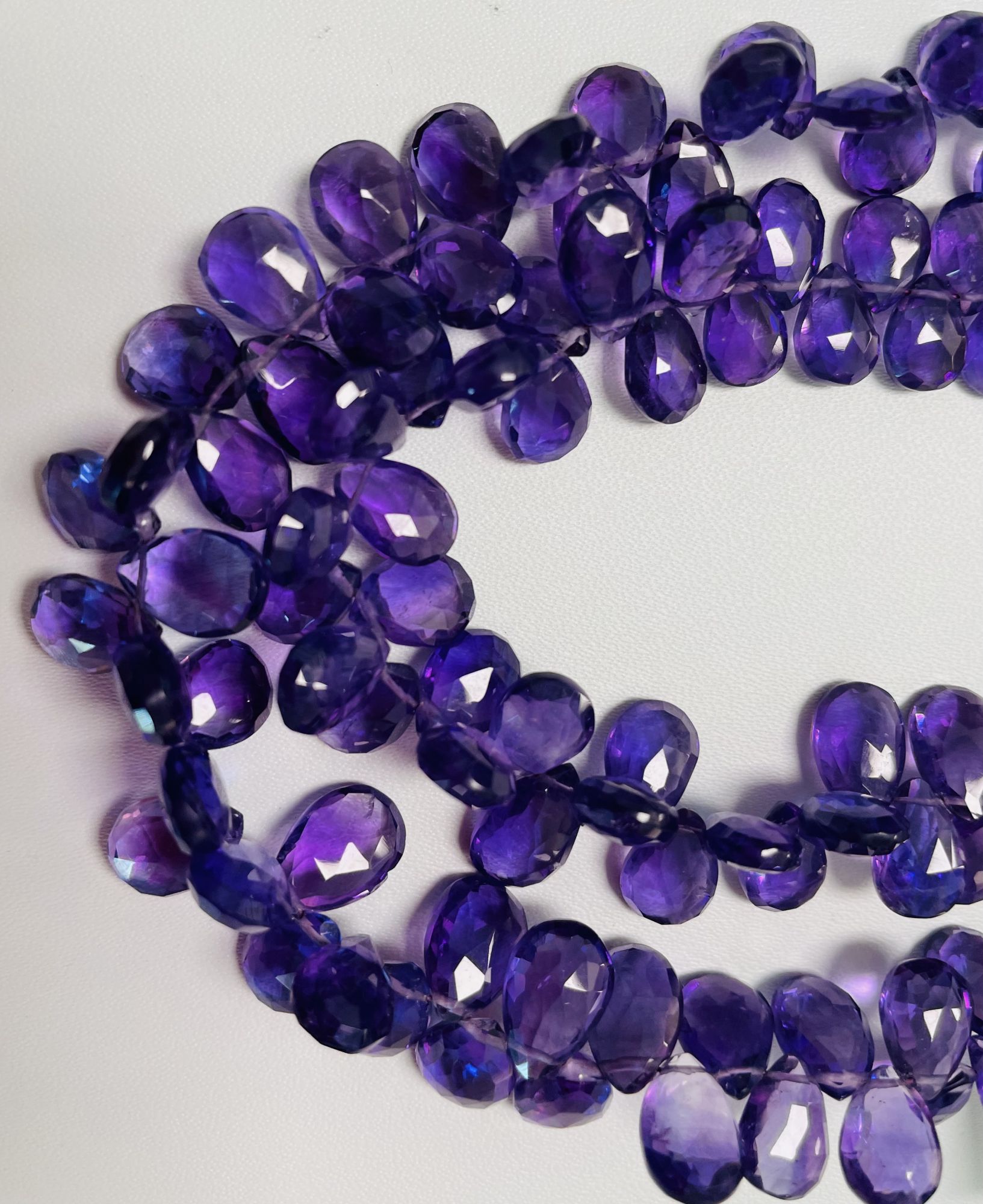 Purple Amethyst Pear Faceted