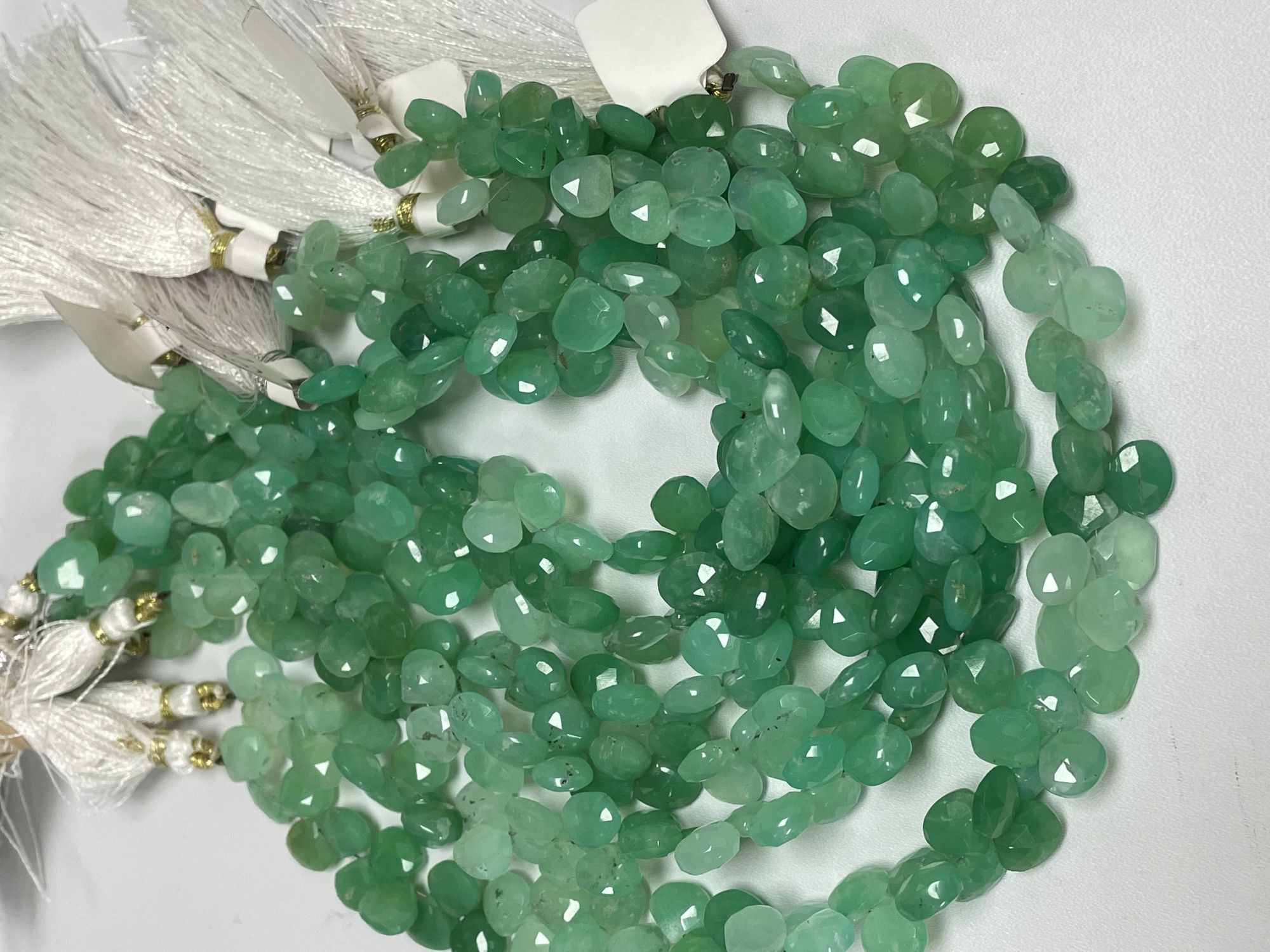 Chrysoprase Heart Faceted