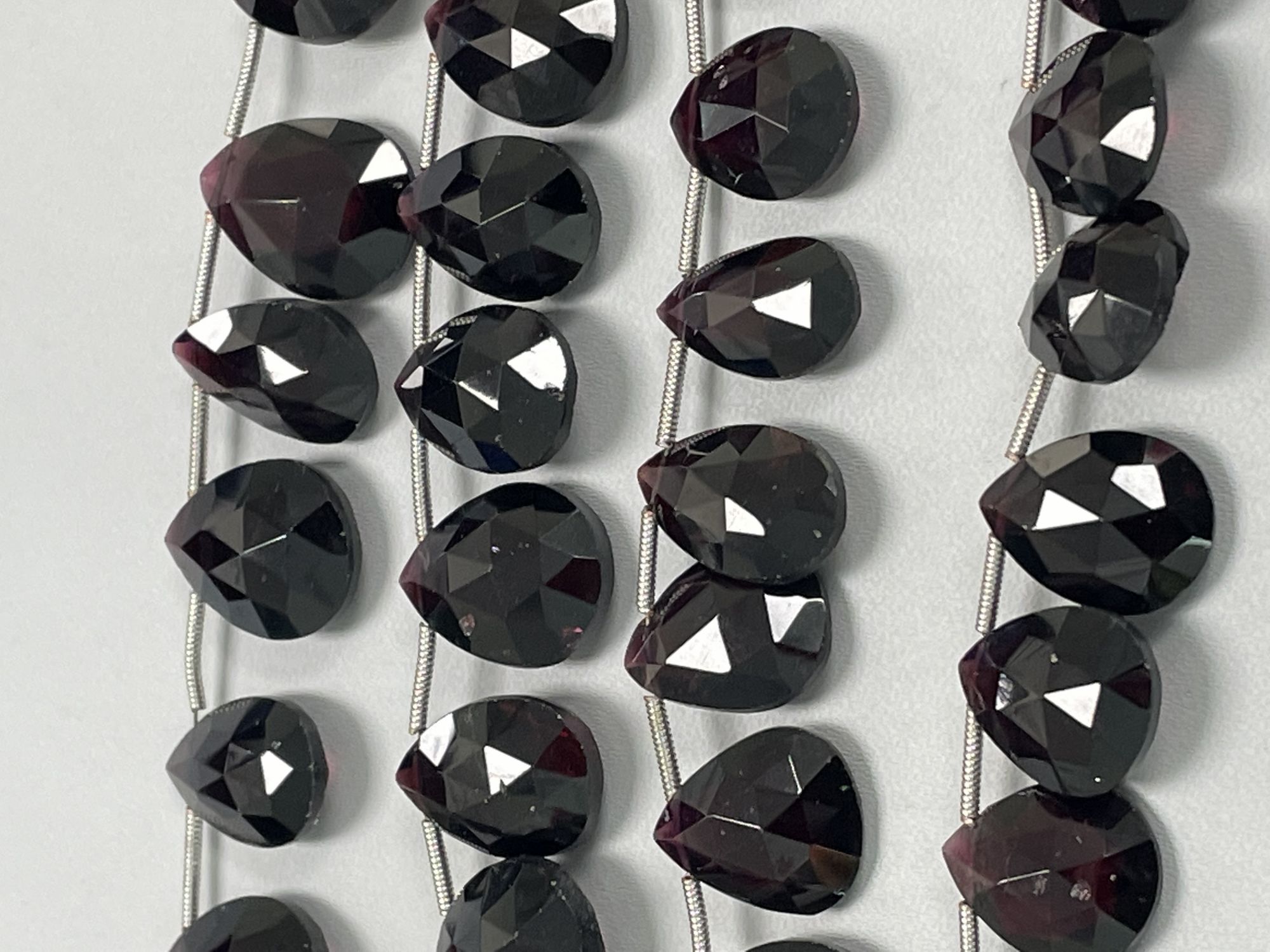Red Garnet Pear Faceted