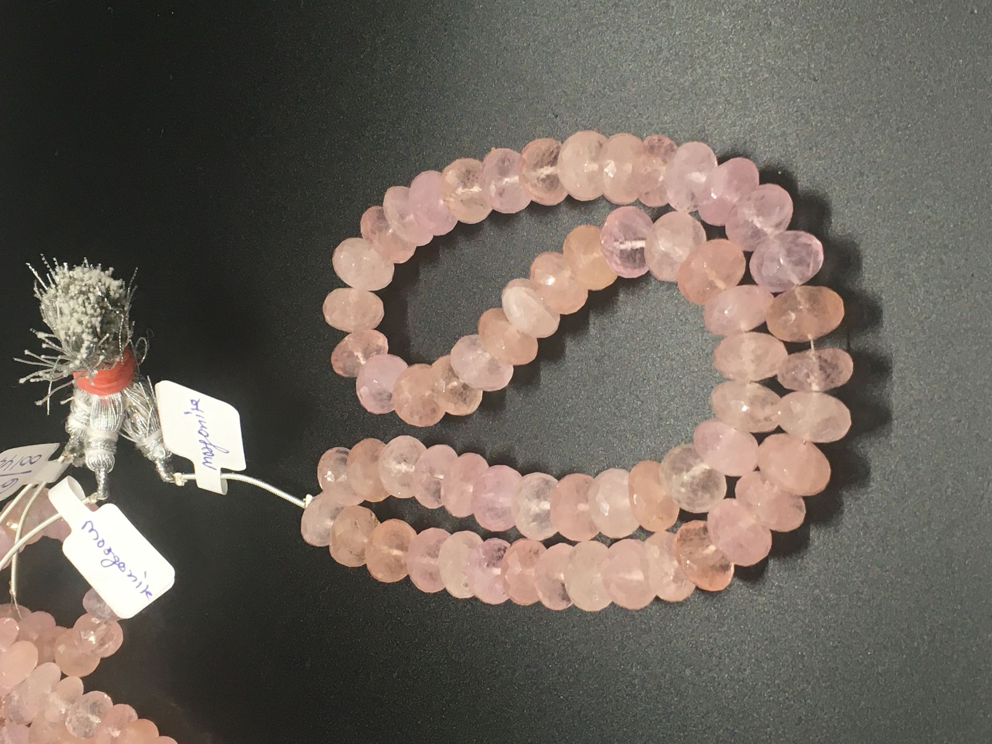 Morganite Rondelle Faceted