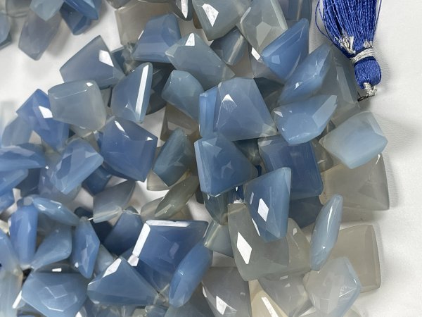 Chalcedony Funky Cut Faceted