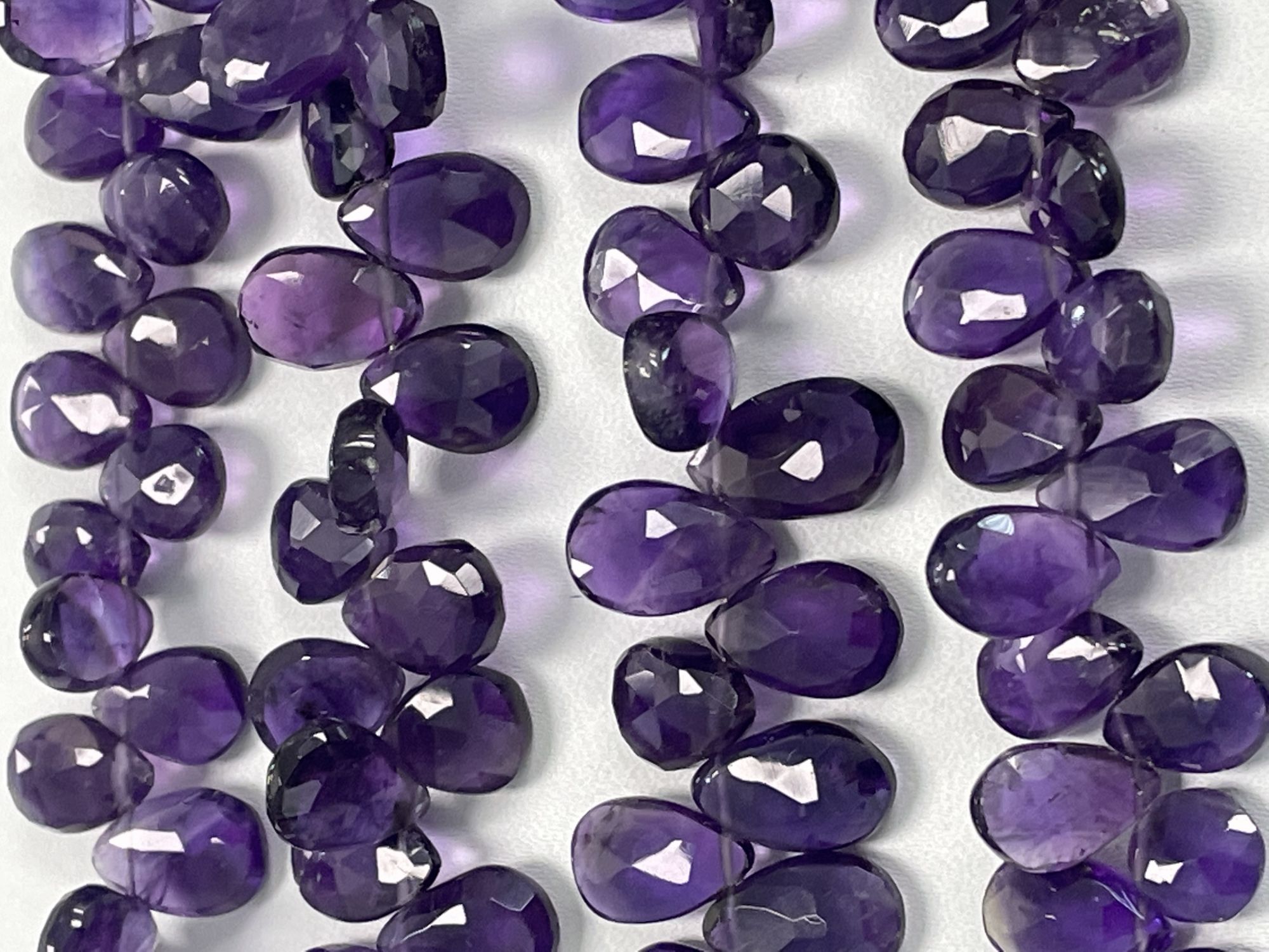 Purple Amethyst Pear Faceted