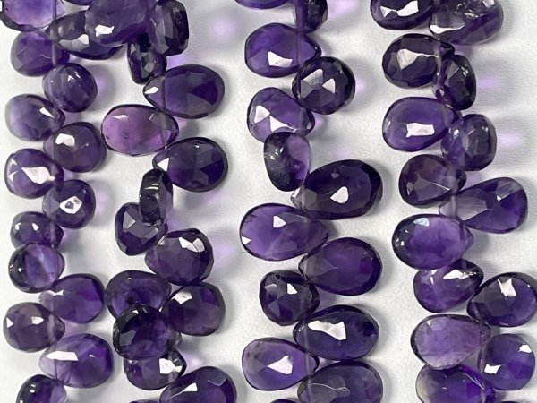 Purple Amethyst Pear Faceted