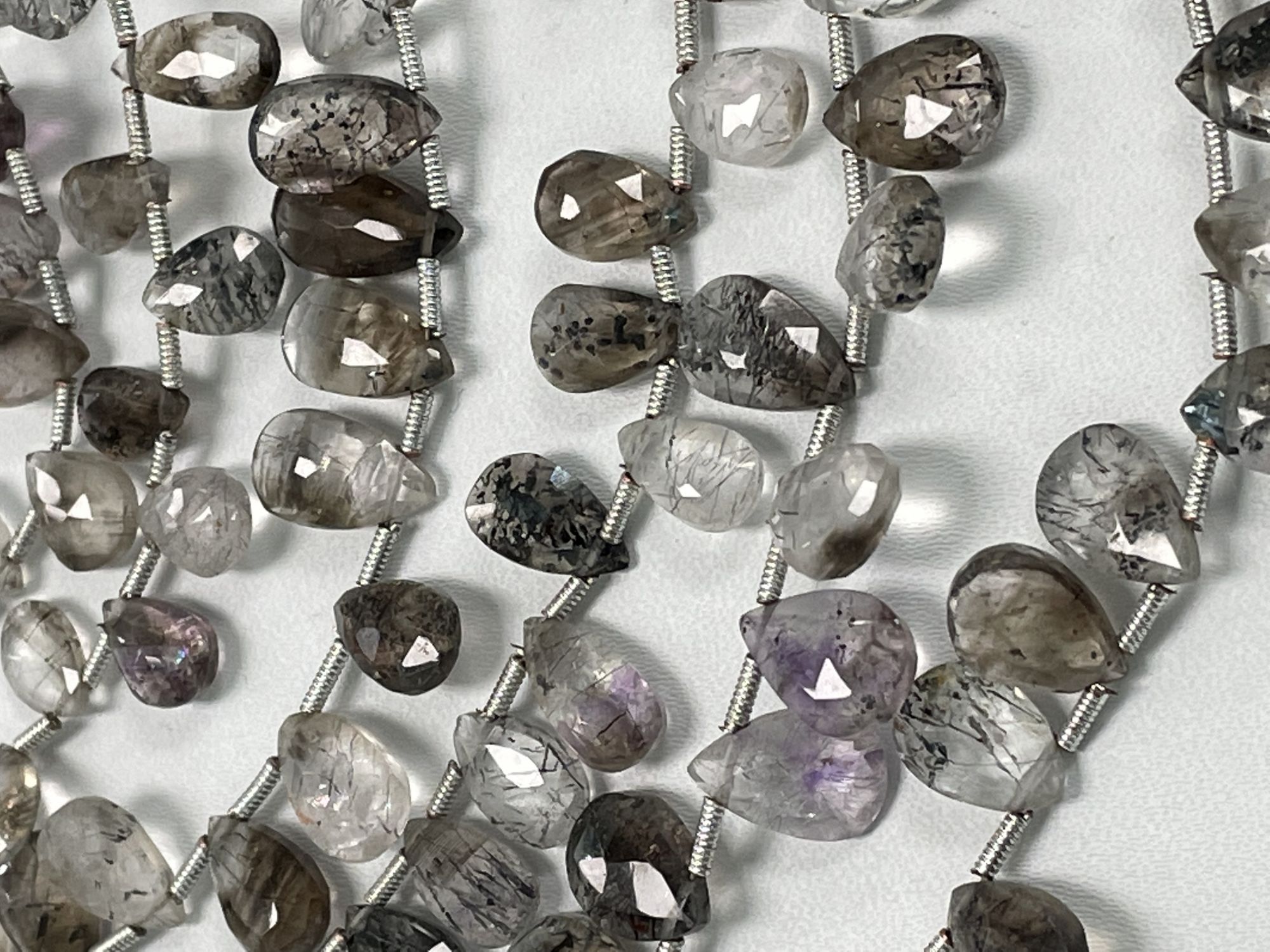 Moss Amethyst Pear Faceted