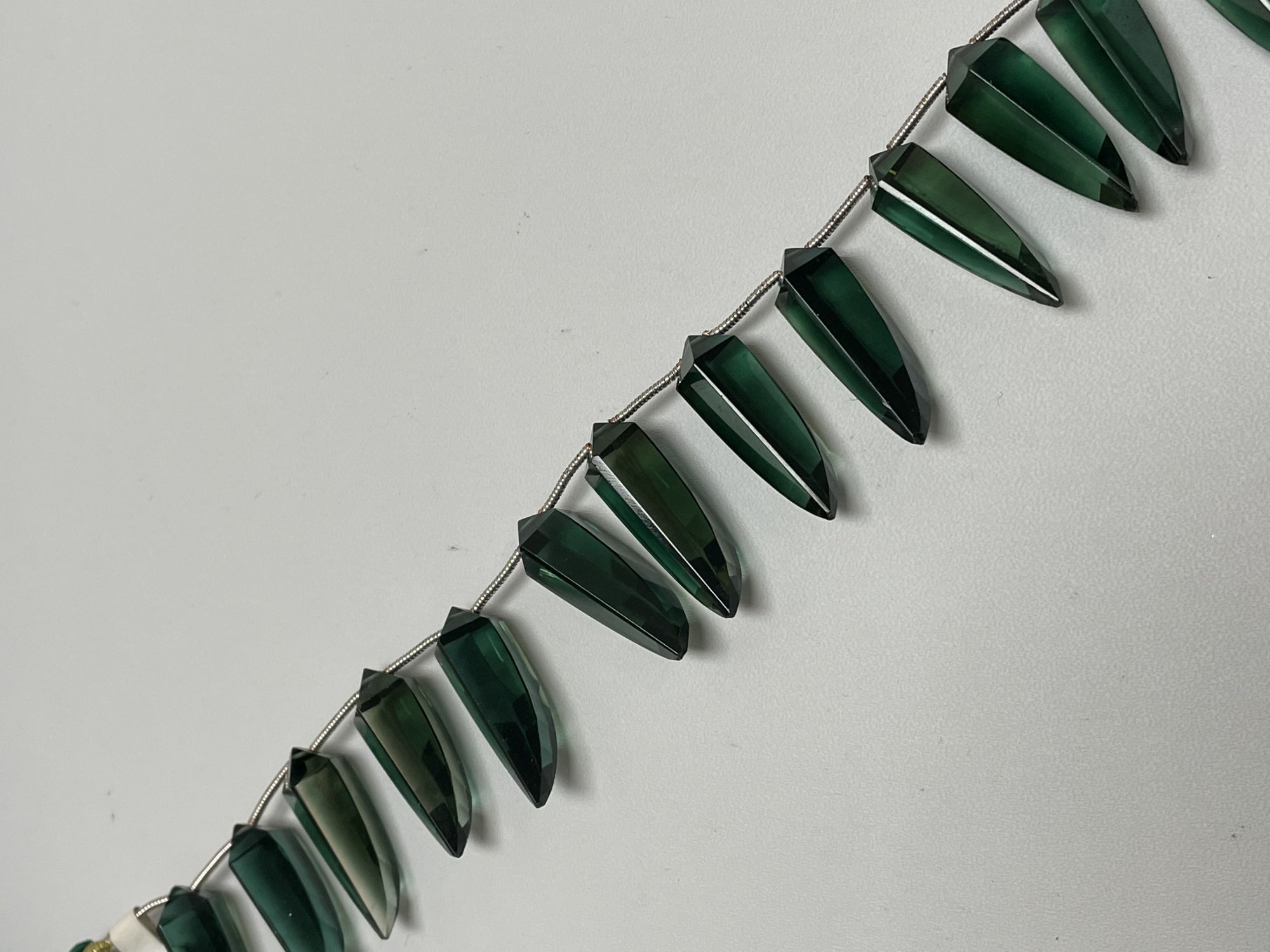 Green Hydro Quartz Okra Faceted