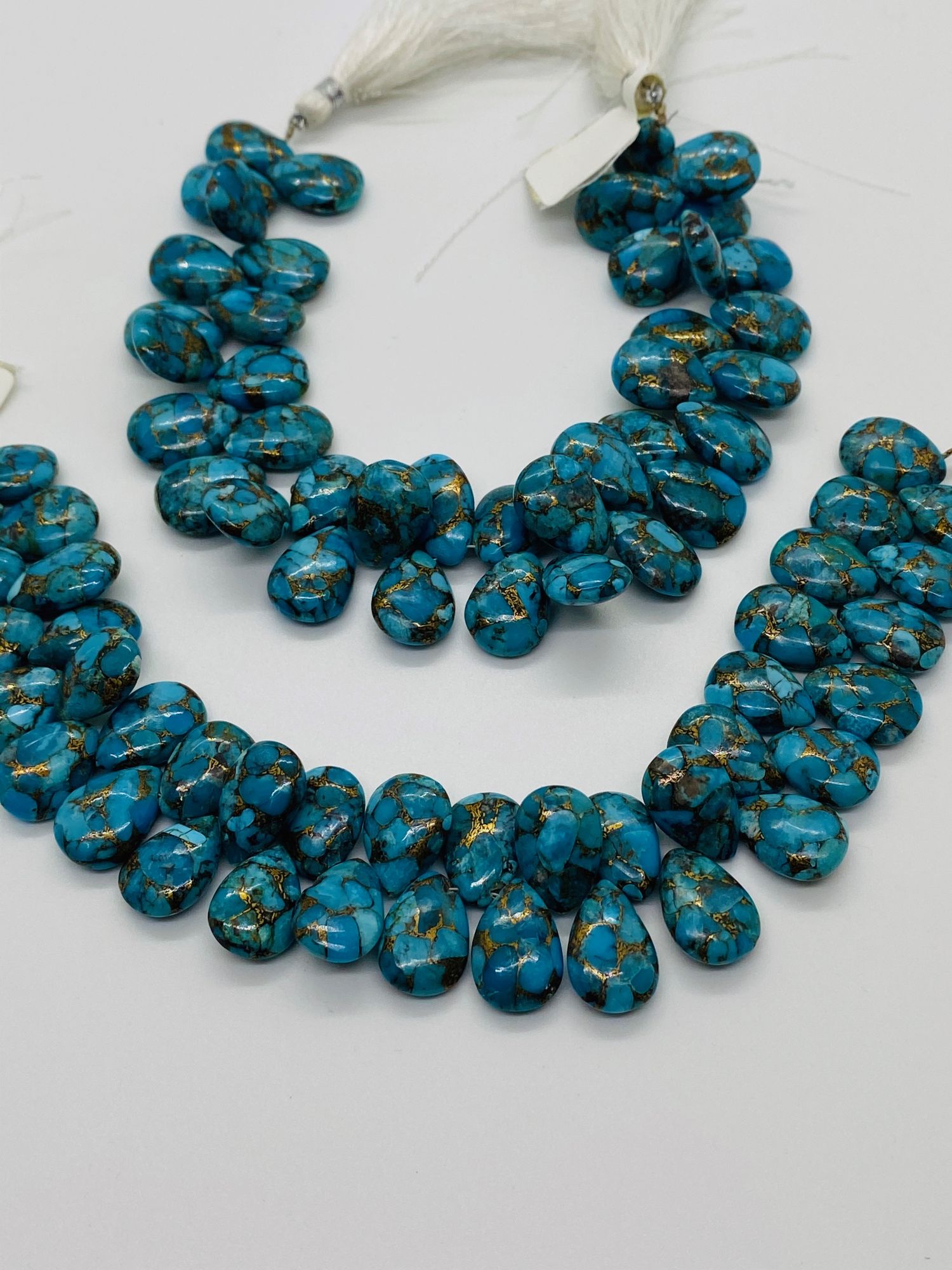 Turquoise Pears with Copper Infused