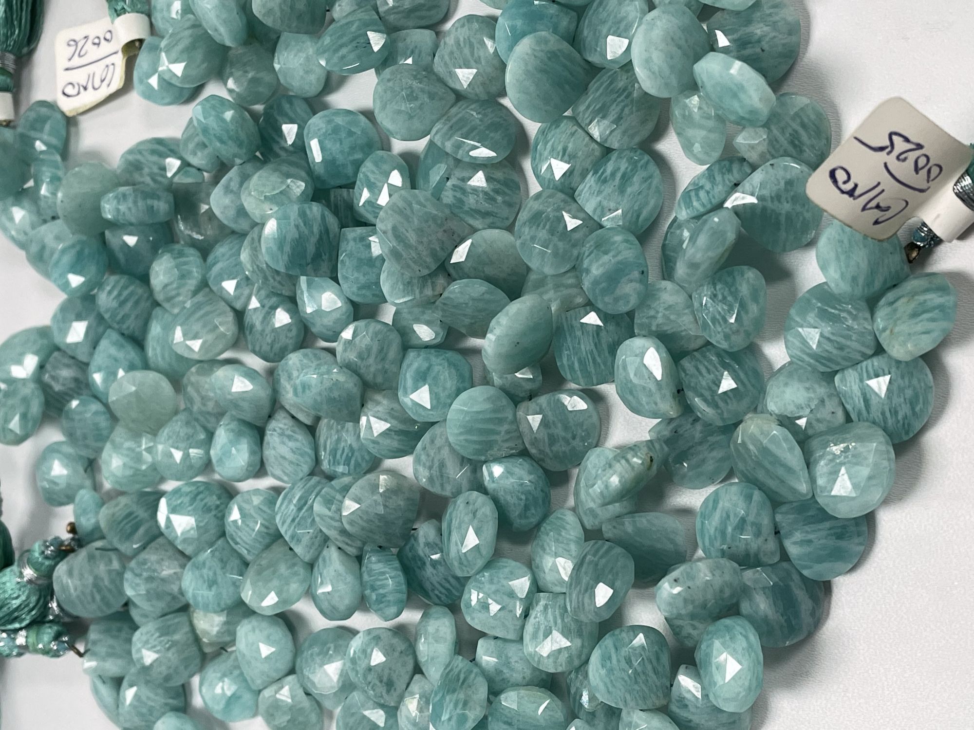 Amazonite Heart Faceted