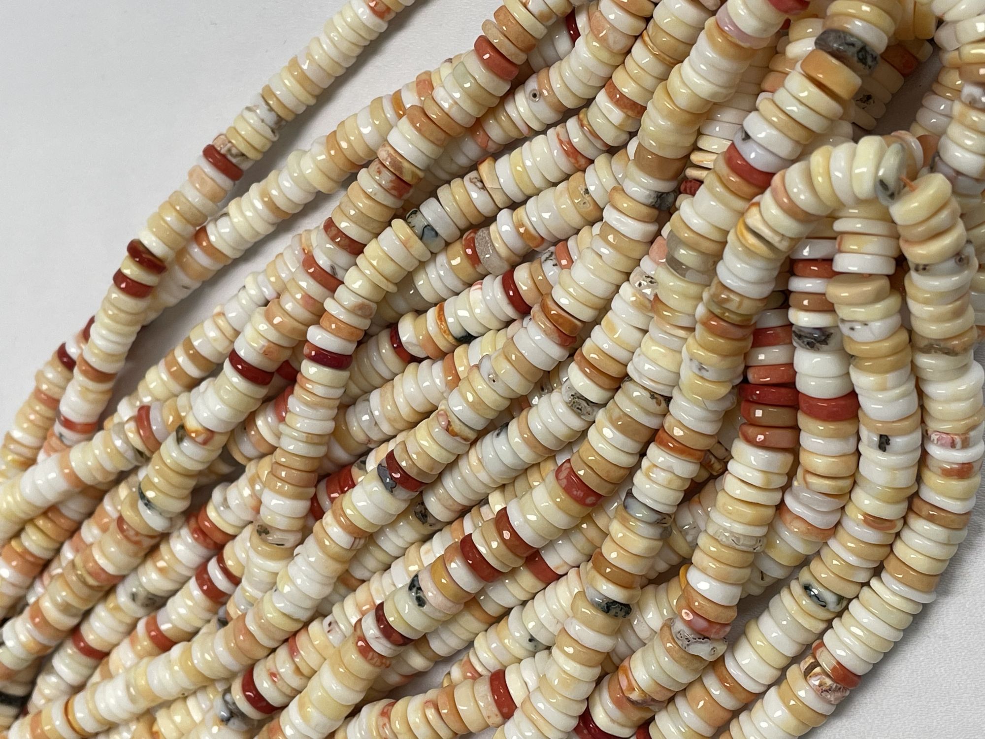 Shaded Orange Opal Tire Faceted