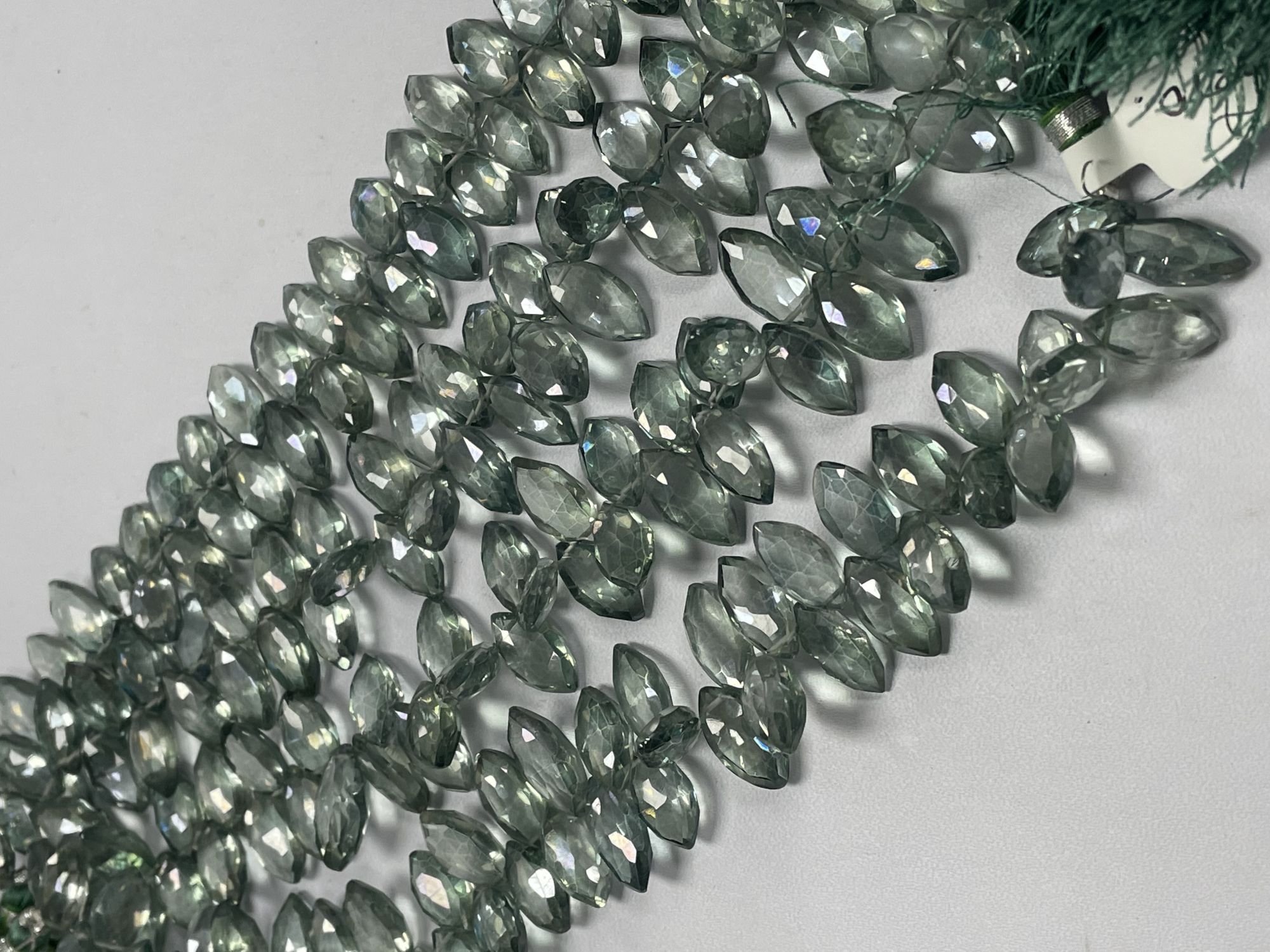 Green Mystic Quartz Marquise Faceted