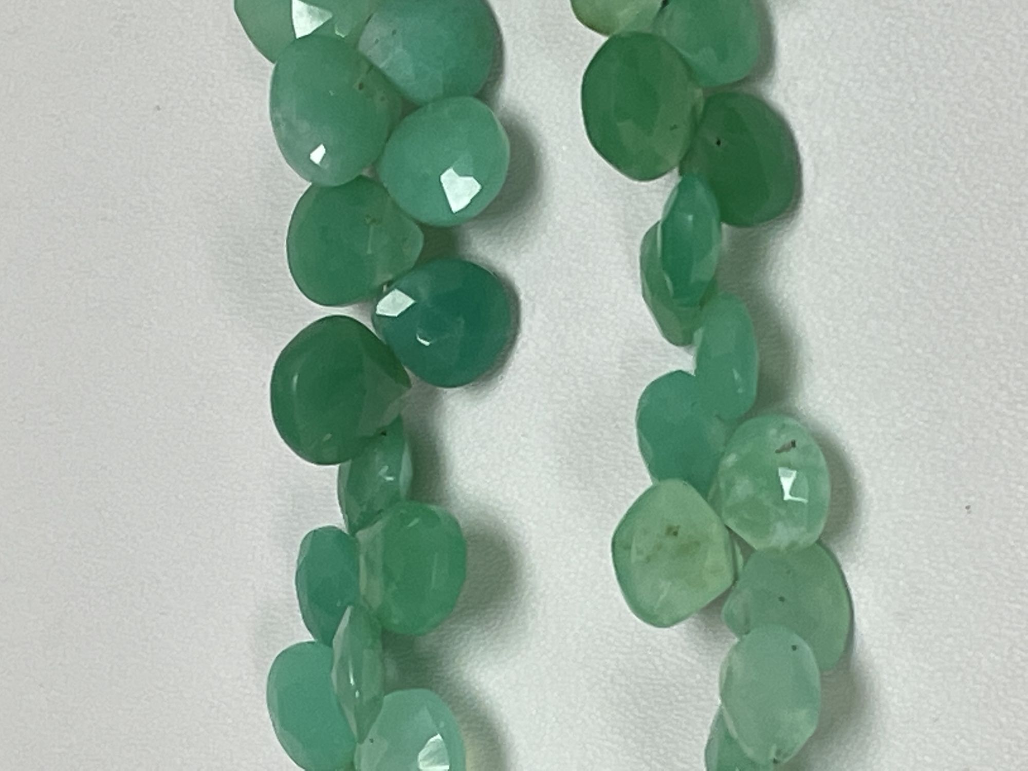 Chrysoprase Heart Faceted