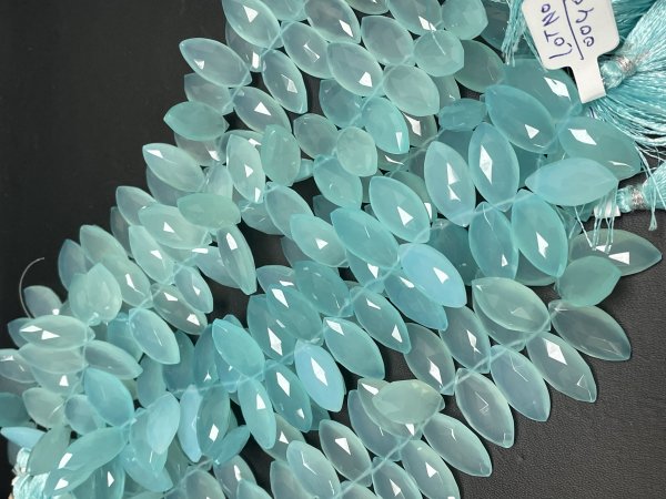 Aqua Chalcedony Marquise Faceted