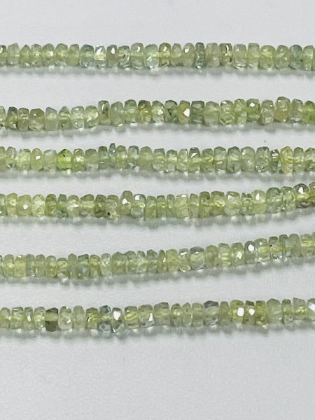 Chrysoberyl Rondelle Faceted