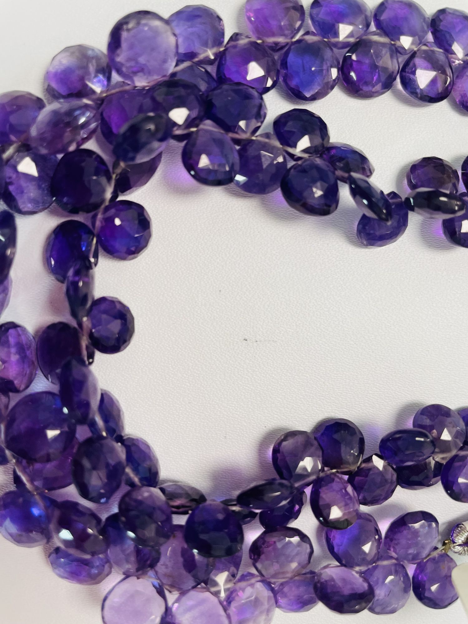 Purple Amethyst Heart Faceted