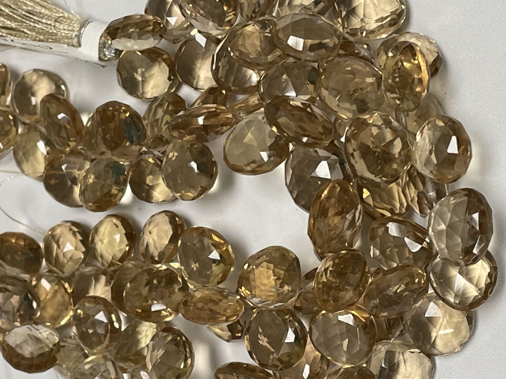 Champagne Quartz Heart Faceted