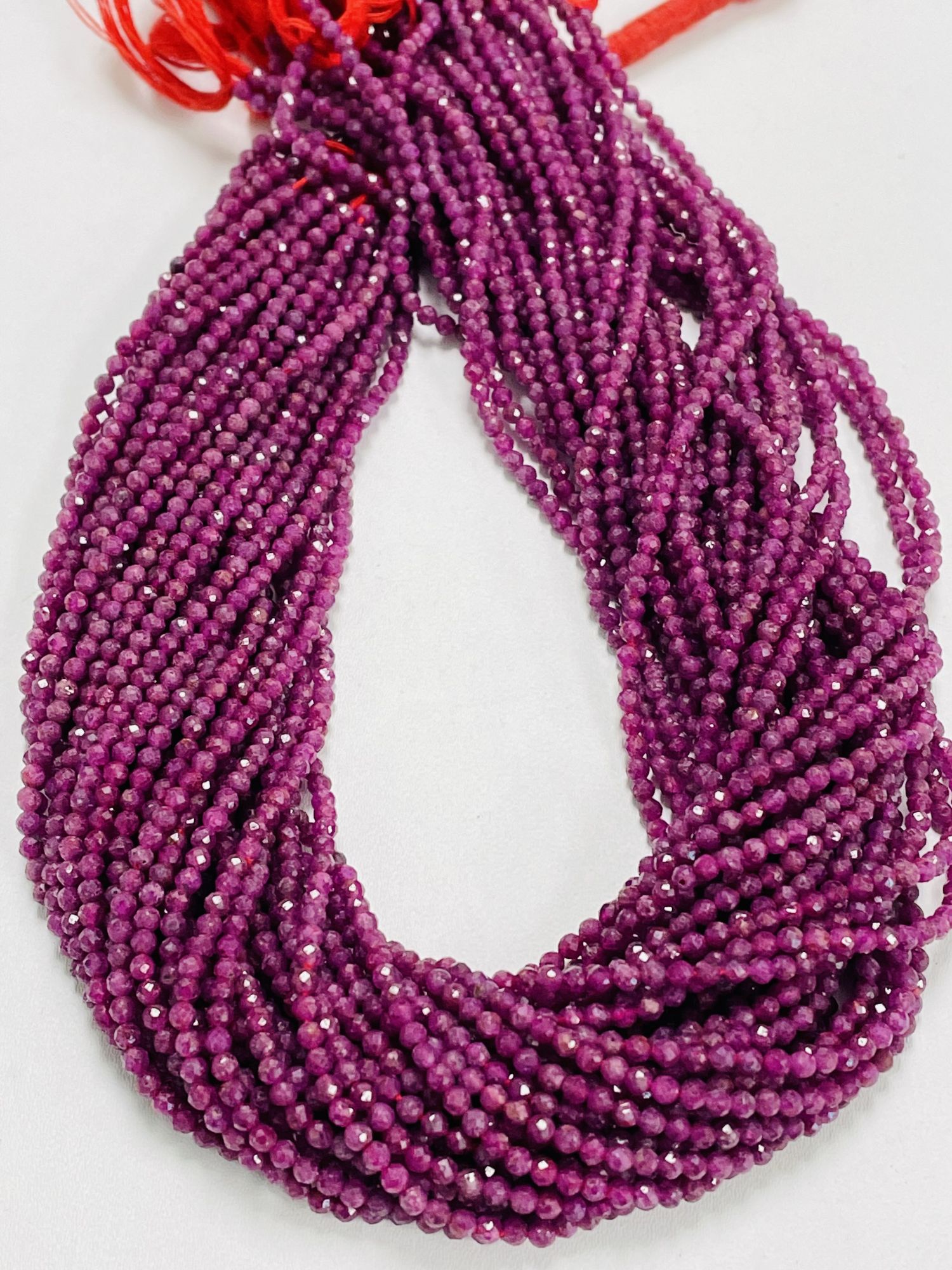 Ruby Rondelle Faceted