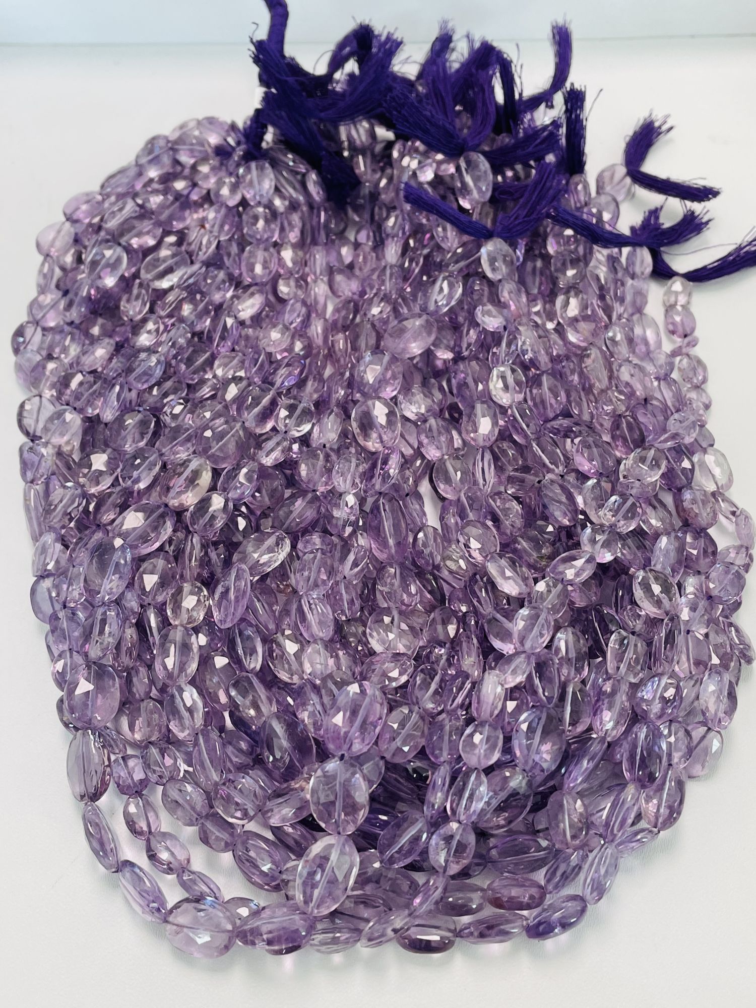 Purple Amethyst Oval Faceted