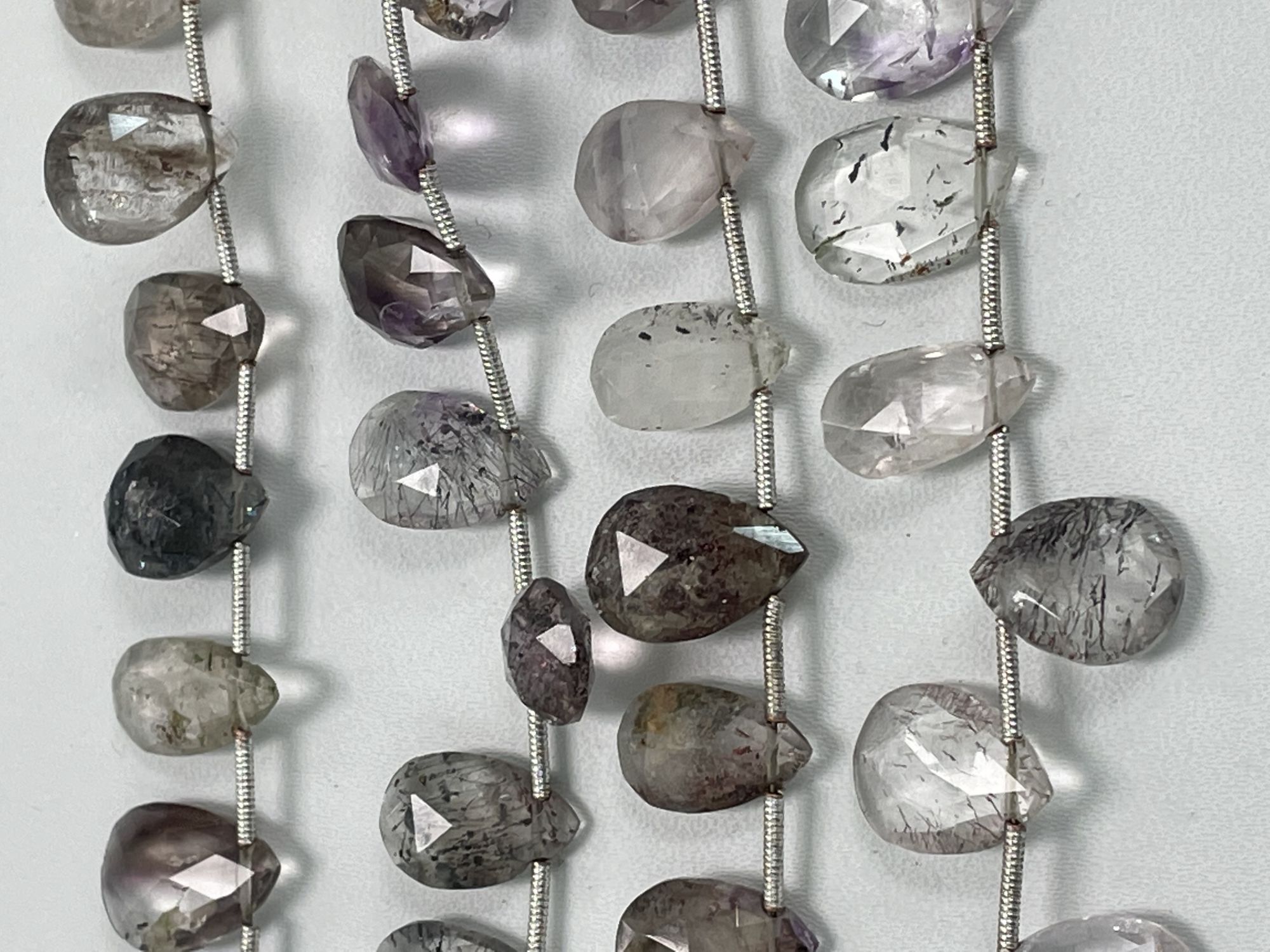 Moss Amethyst Pear Faceted