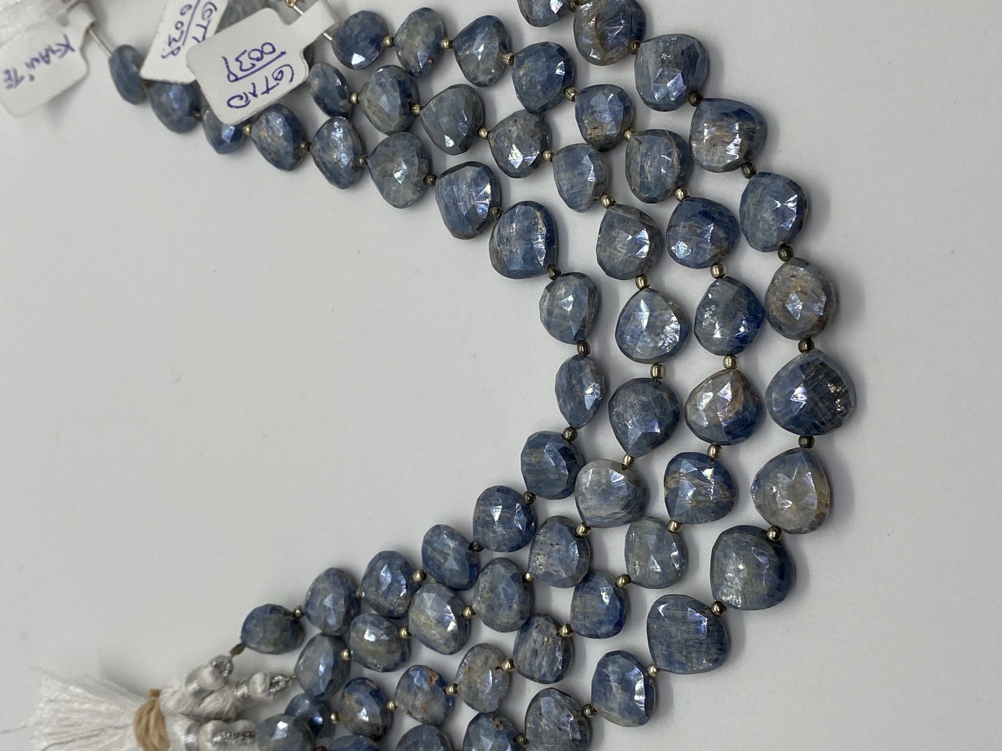 Coated Kyanite Heart Faceted