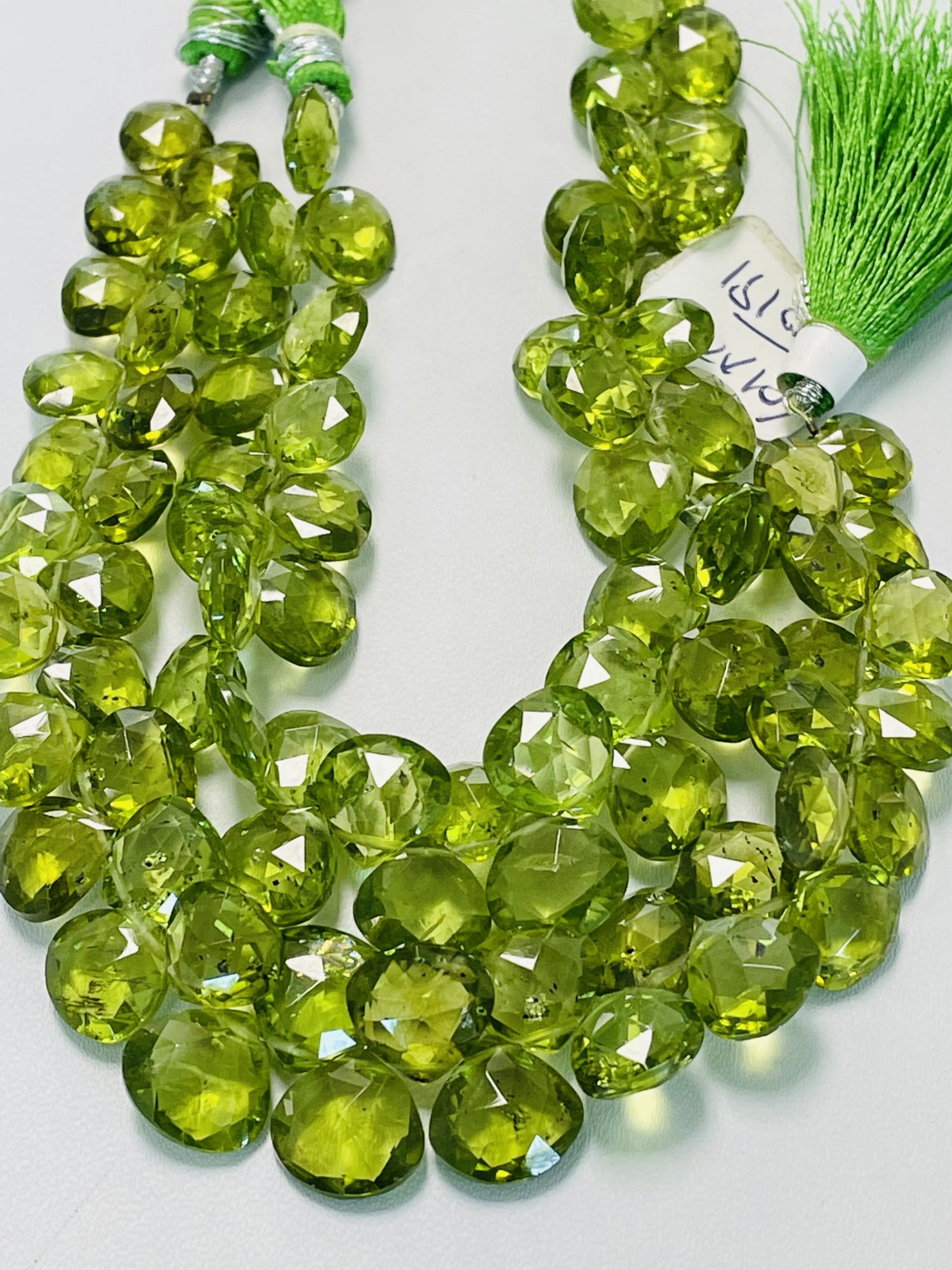 Peridot Heart Faceted