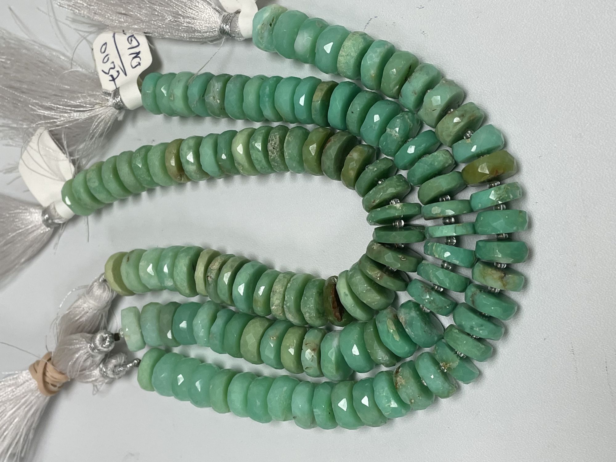 Chrysoprase Rondelle Faceted