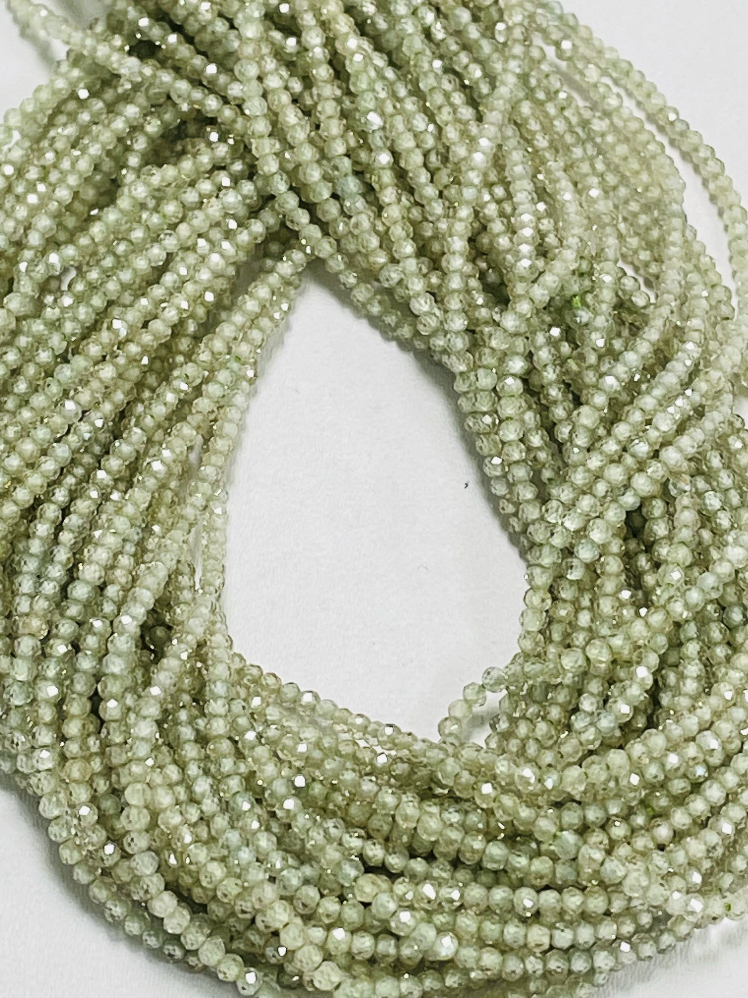 Natural Zircon Rondelle Faceted