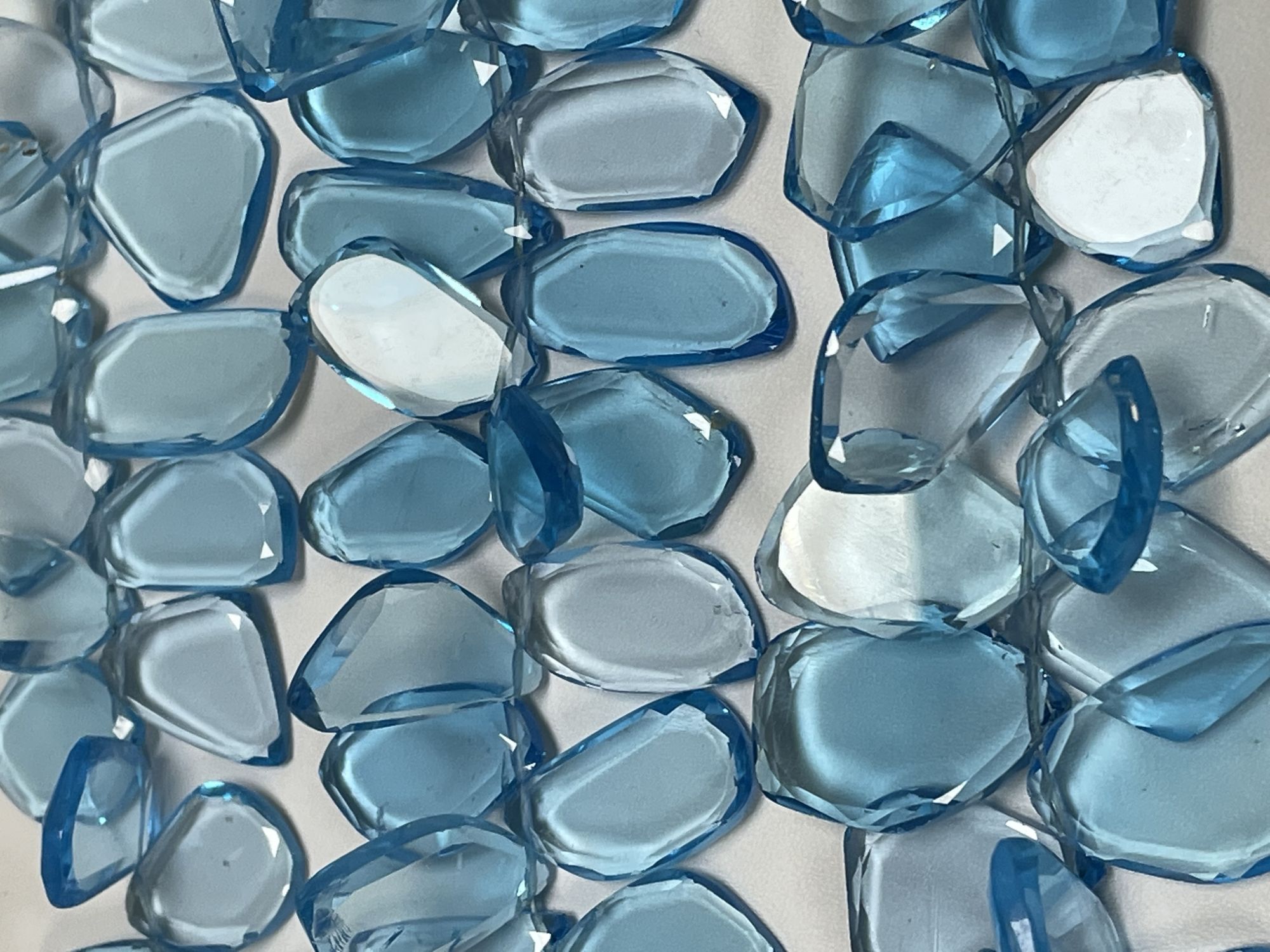 Swiss Blue Topaz Slice Smooth