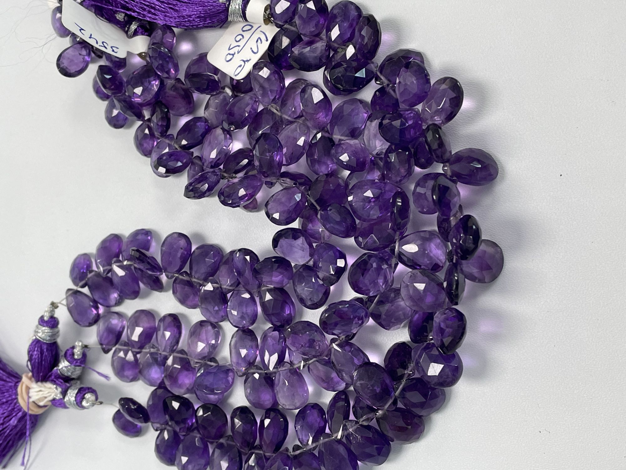 Purple Amethyst Pear Faceted