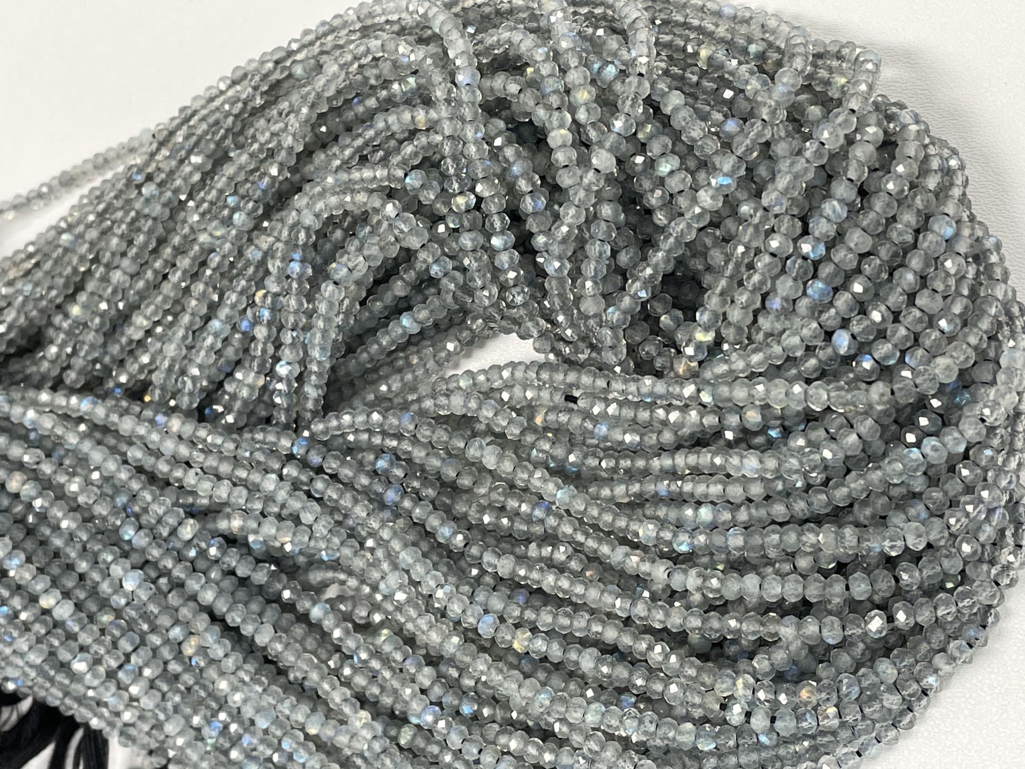 Labradorite Rondelle Faceted