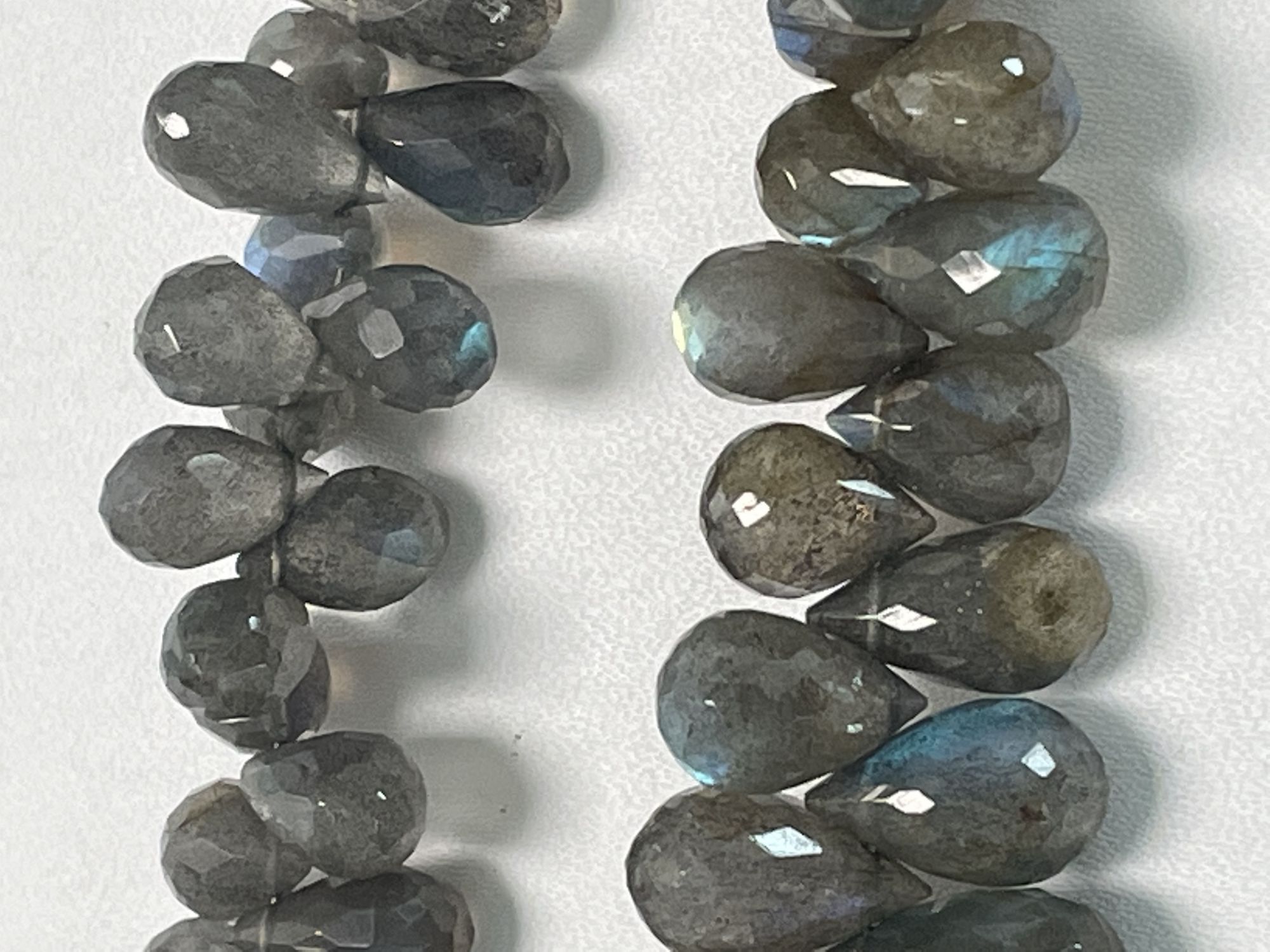Labradorite Drop Faceted