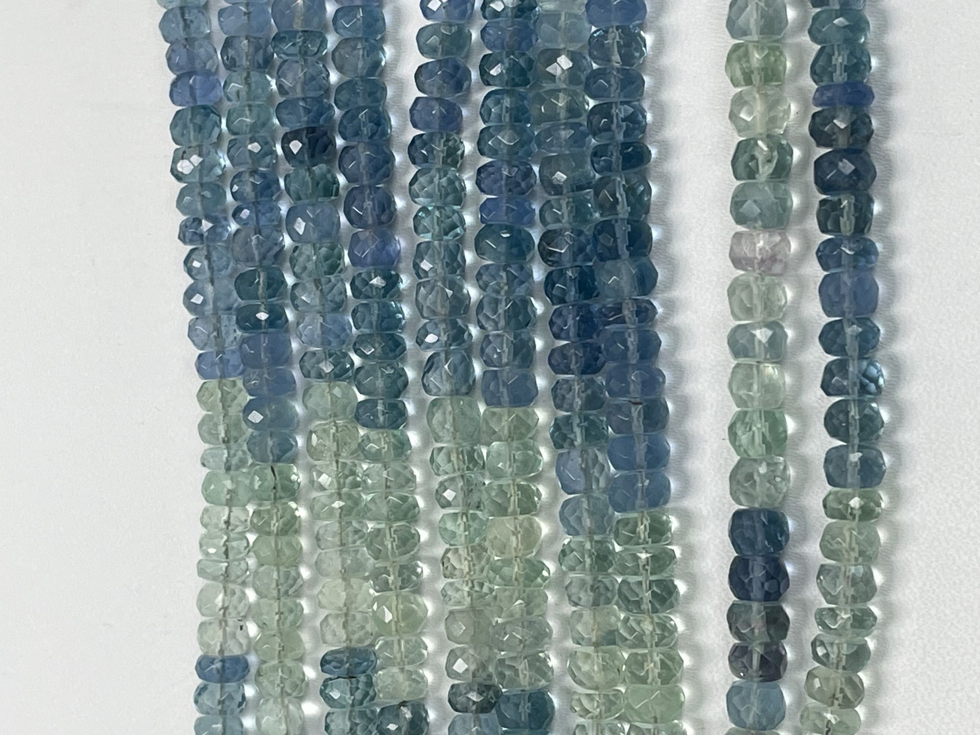 Fluorite Rondelle Faceted