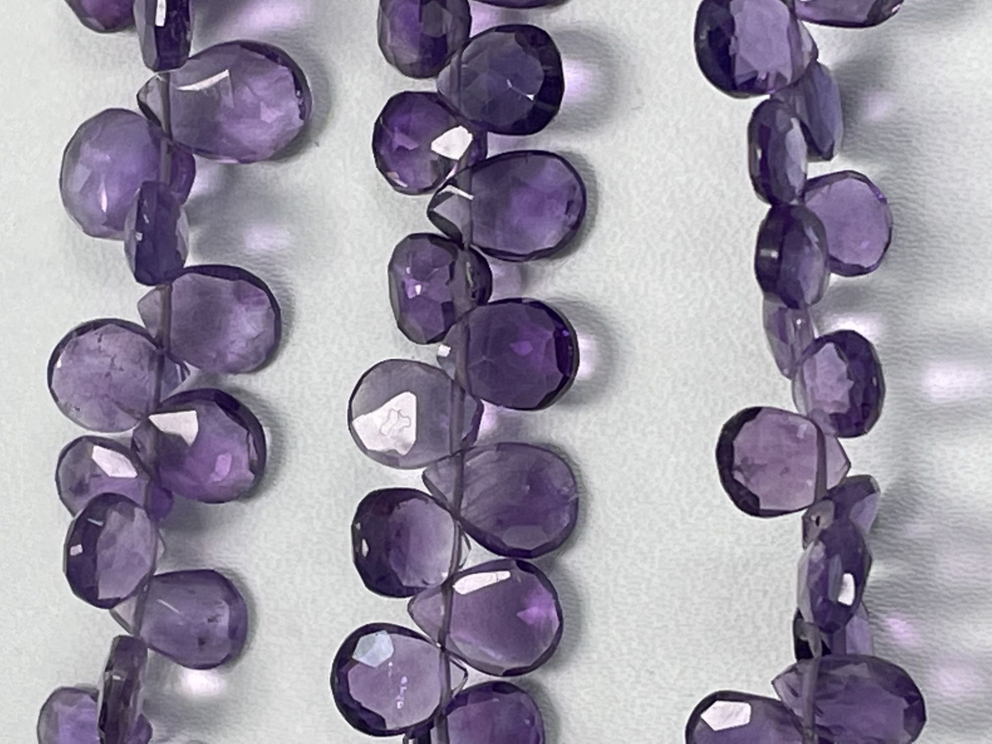 Purple Amethyst Pear Faceted