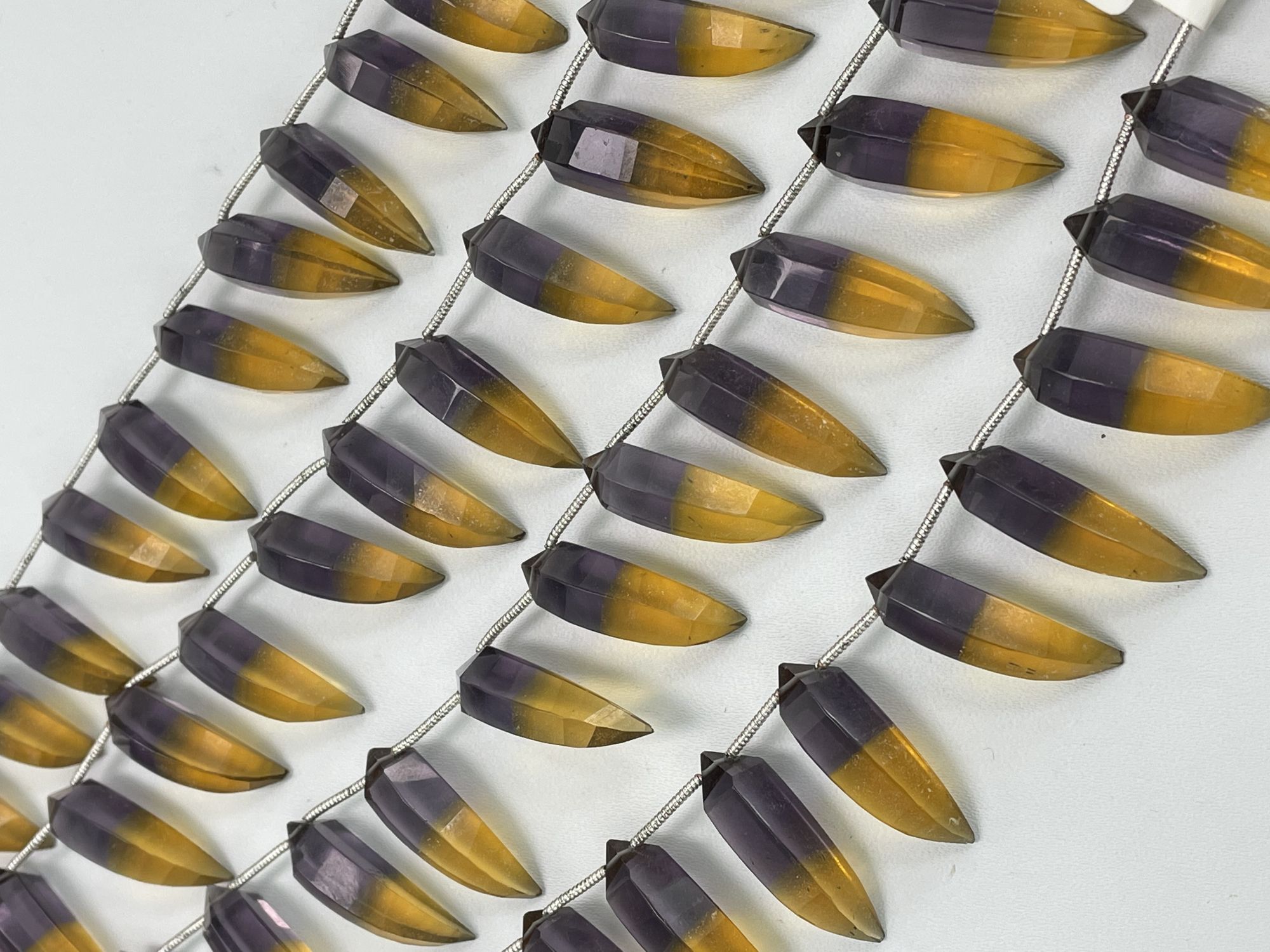 Ametrine Hydro Quartz Okra Faceted